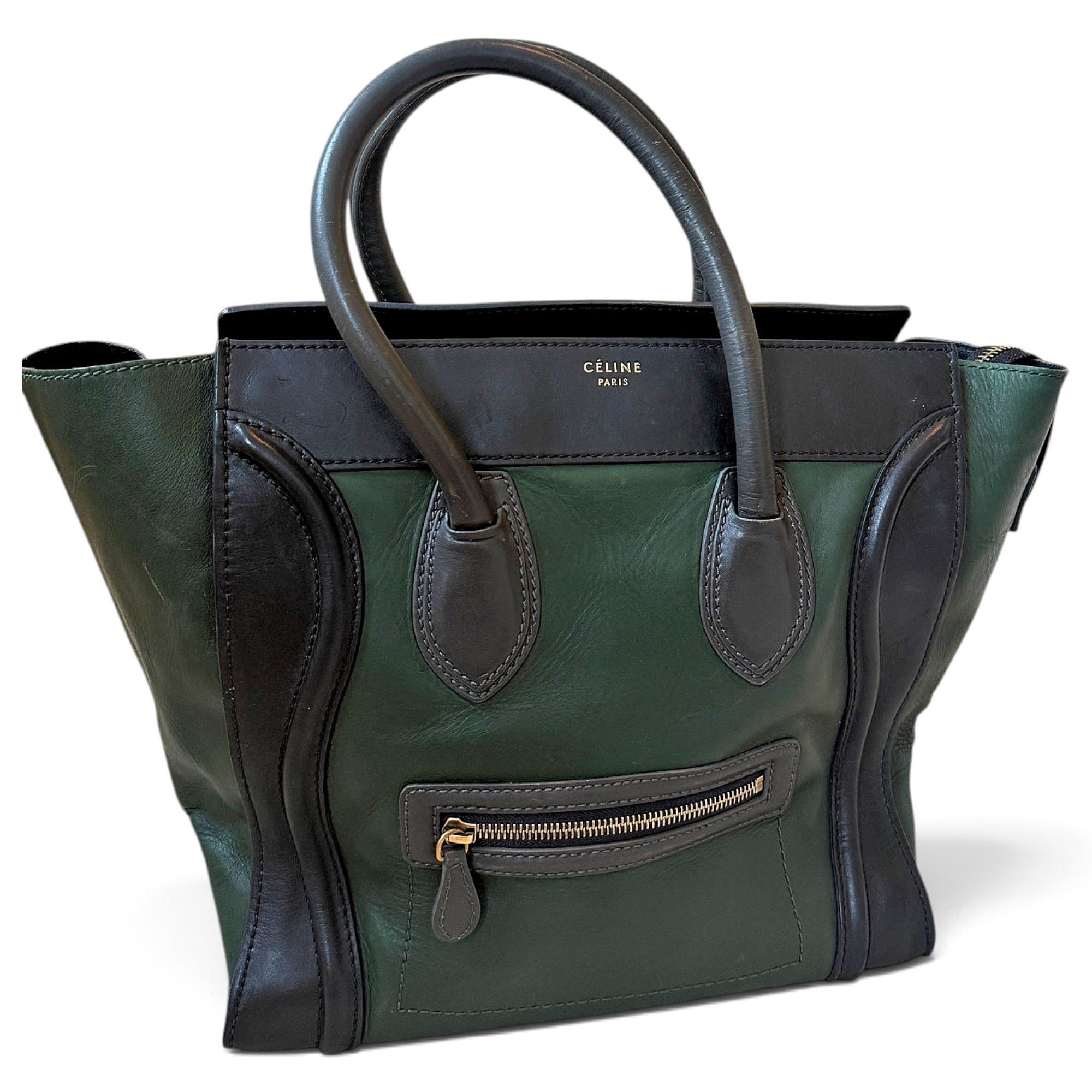 Luggage leather tote