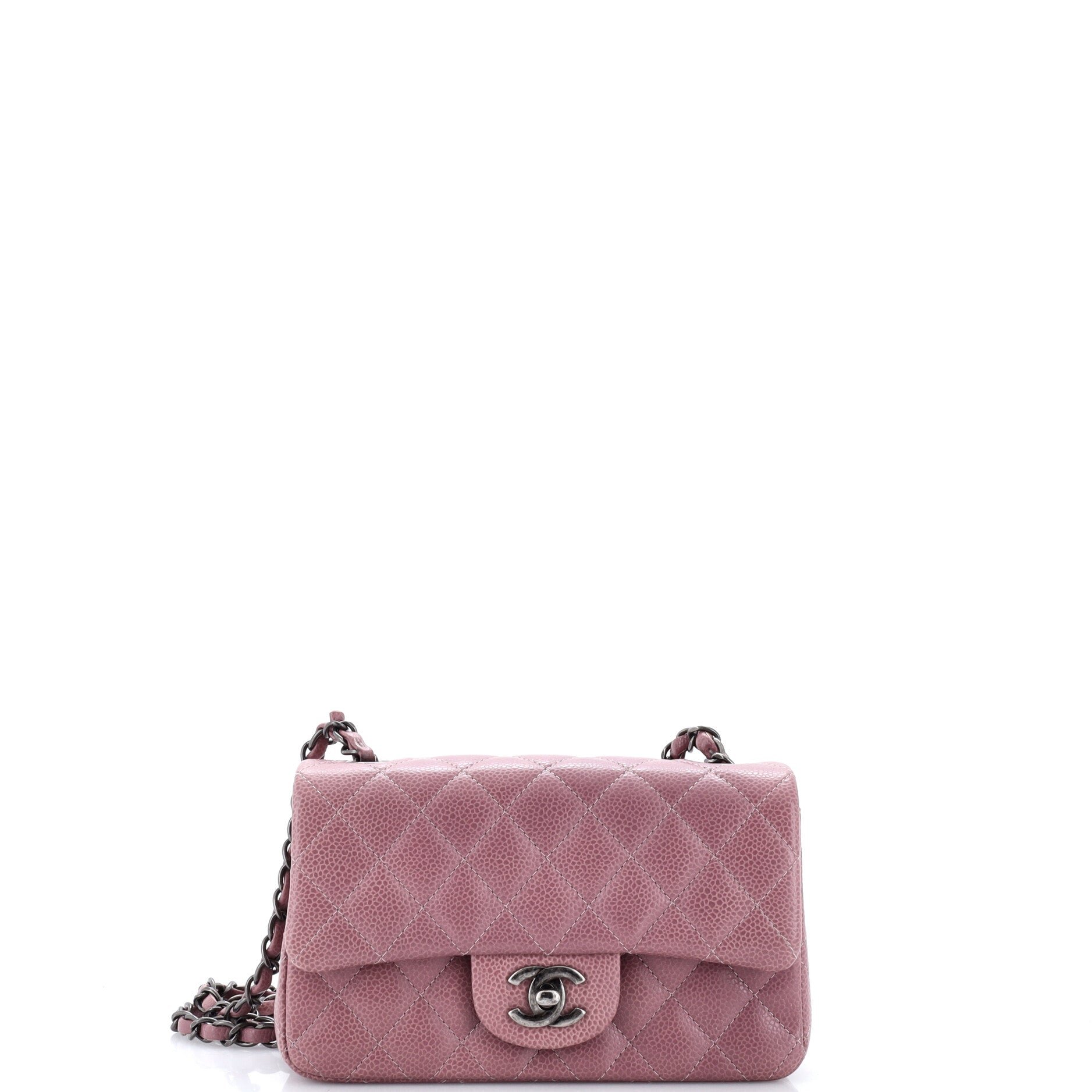 Classic Single Flap Bag Quilted Caviar Mini