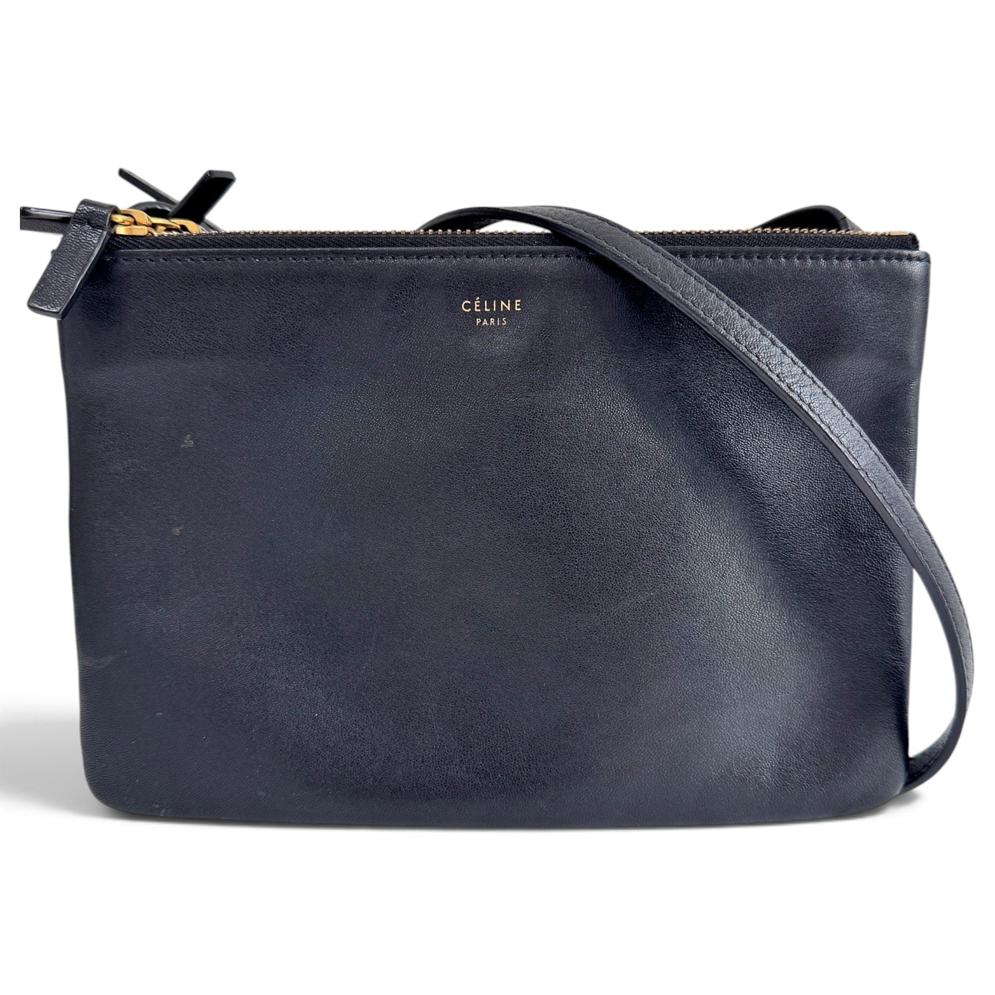 Trio leather crossbody bag