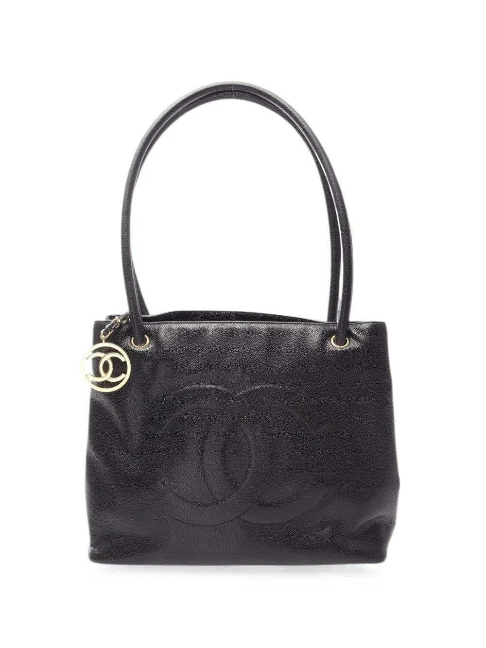 1989-1991 CC Caviar leather tote bag