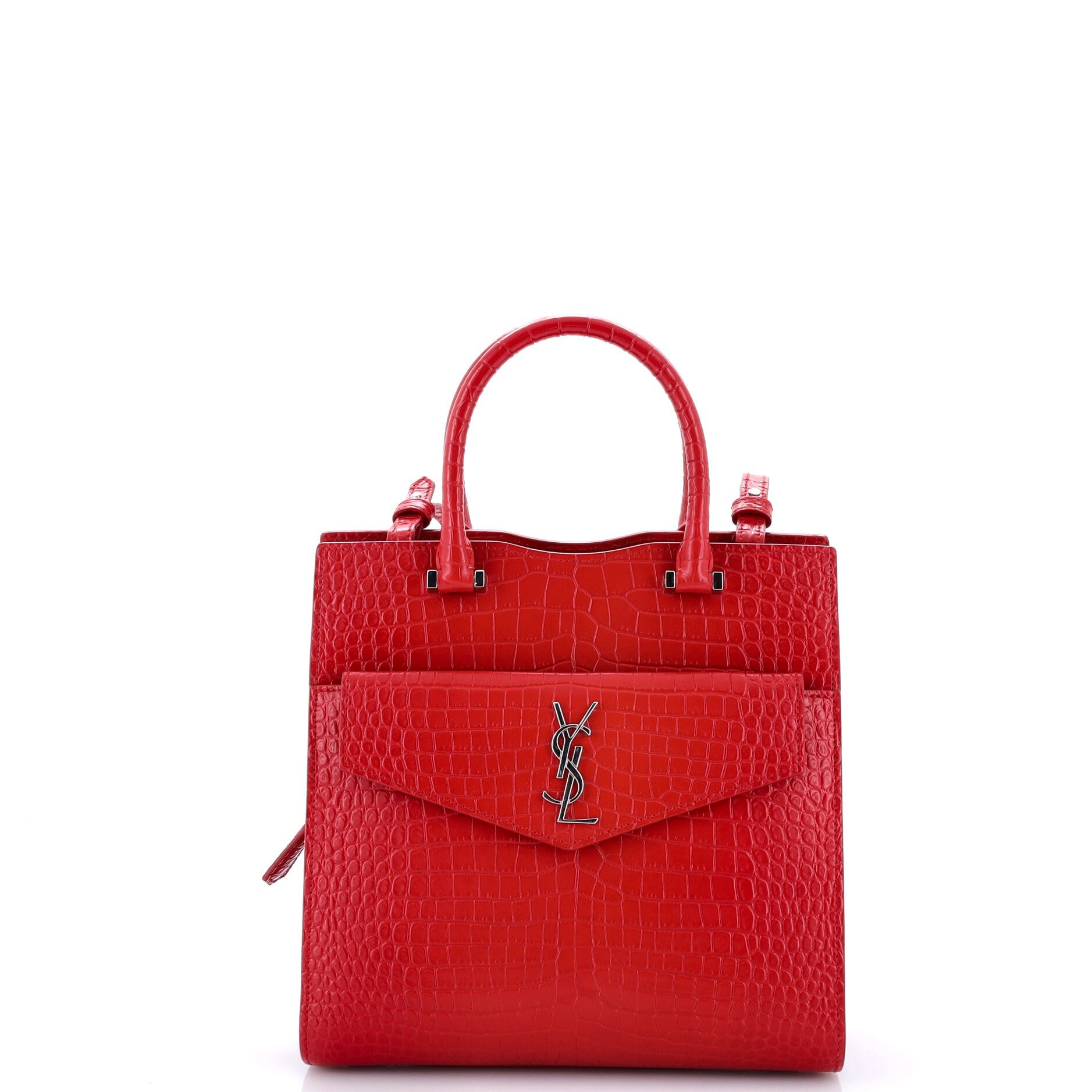 Uptown Tote Crocodile Embossed Leather Small