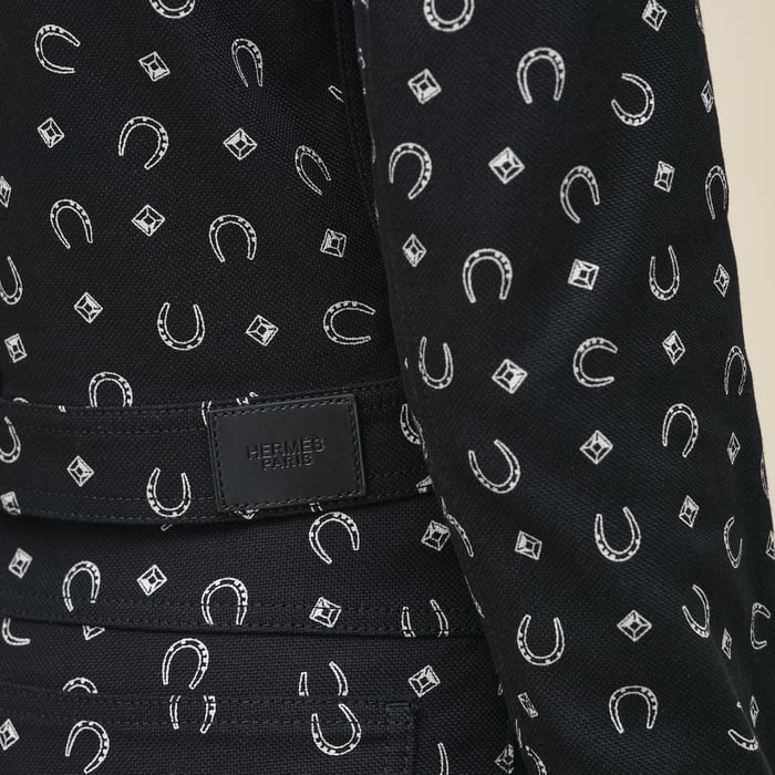 Noir "Porte-bonheur Bandana" Denim Jacket