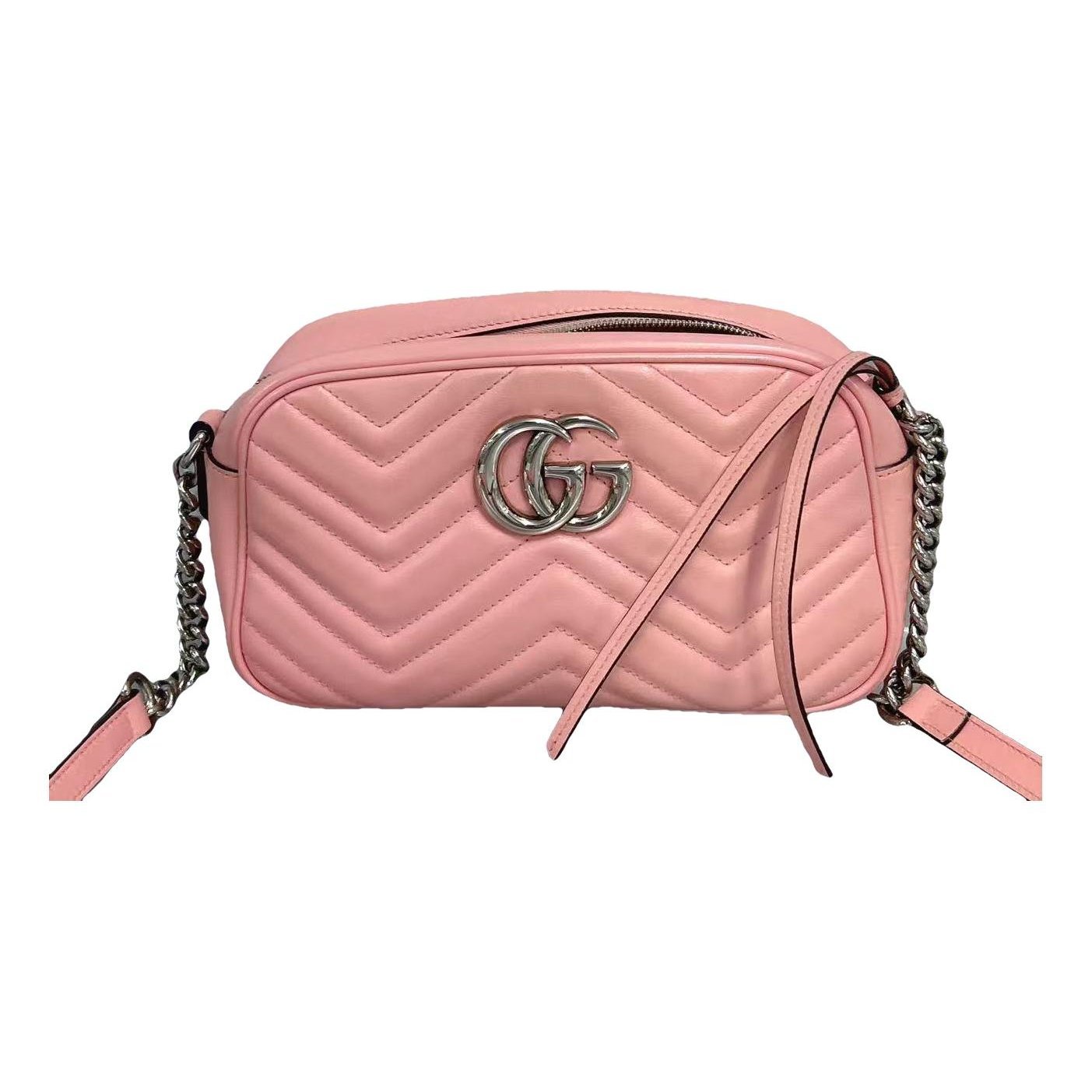 GG Marmont Oval leather handbag