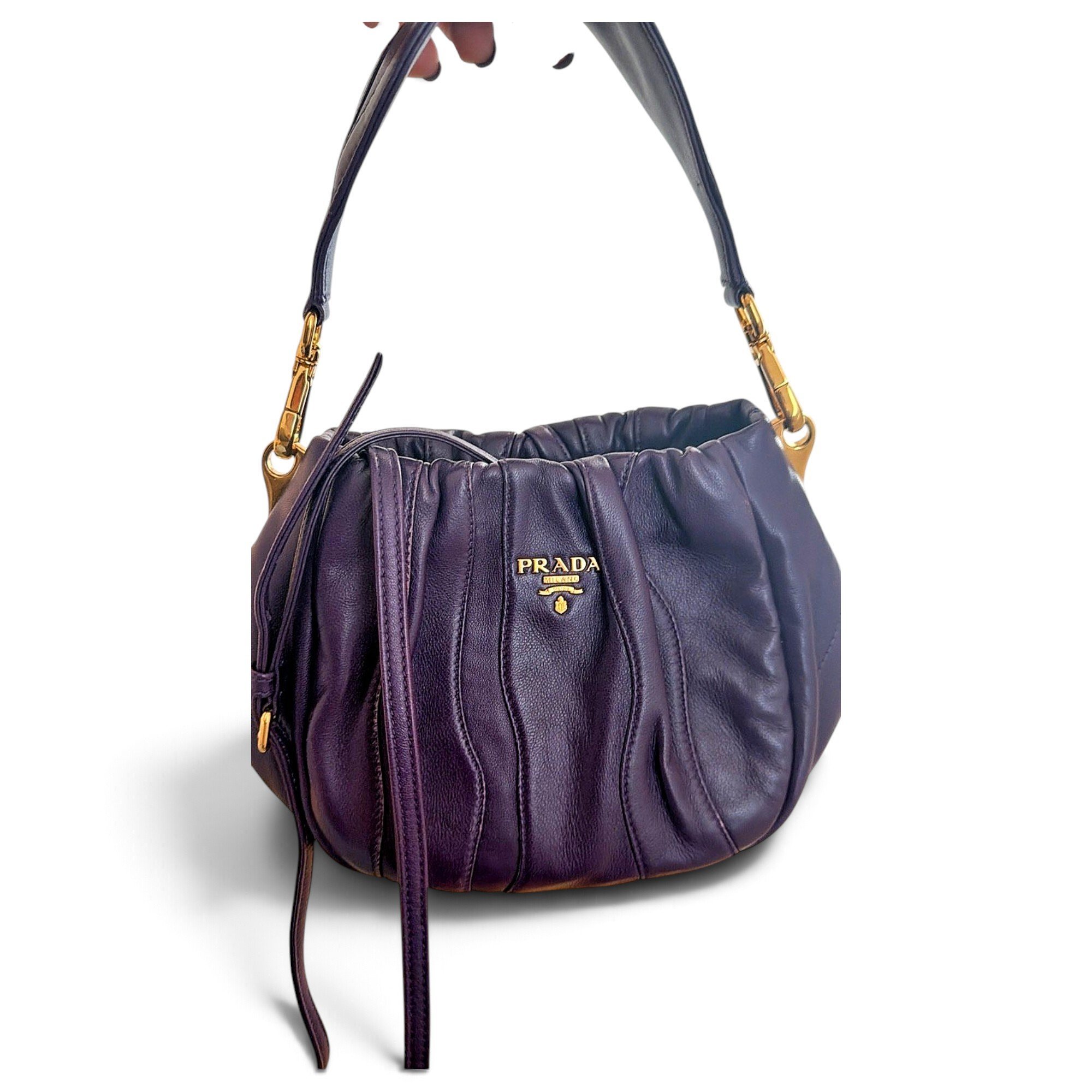 Soft leather crossbody bag