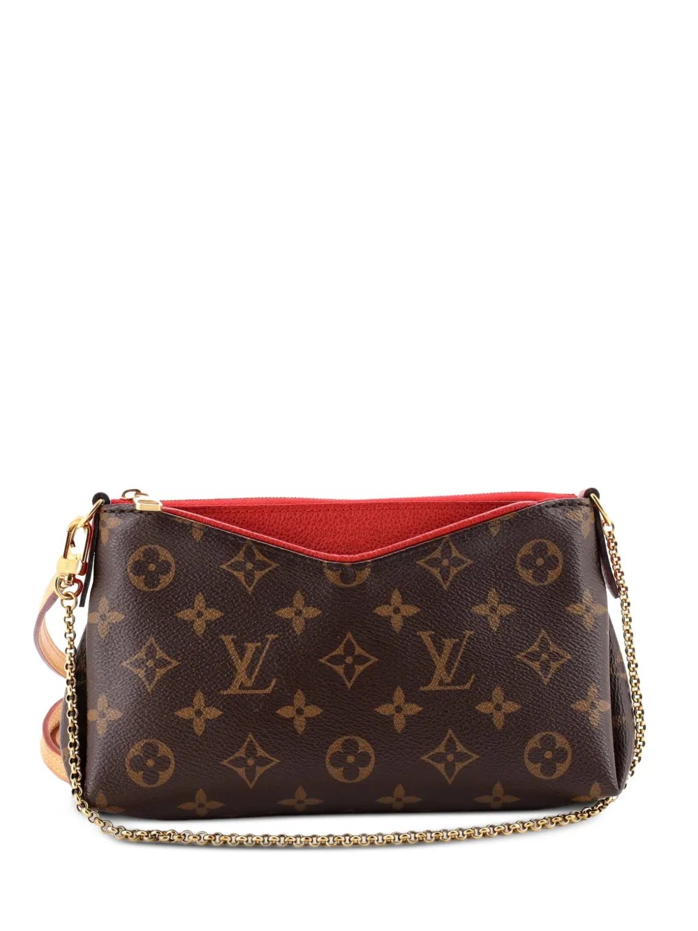 Pallas Monogram Canvas with Leather clutch bag