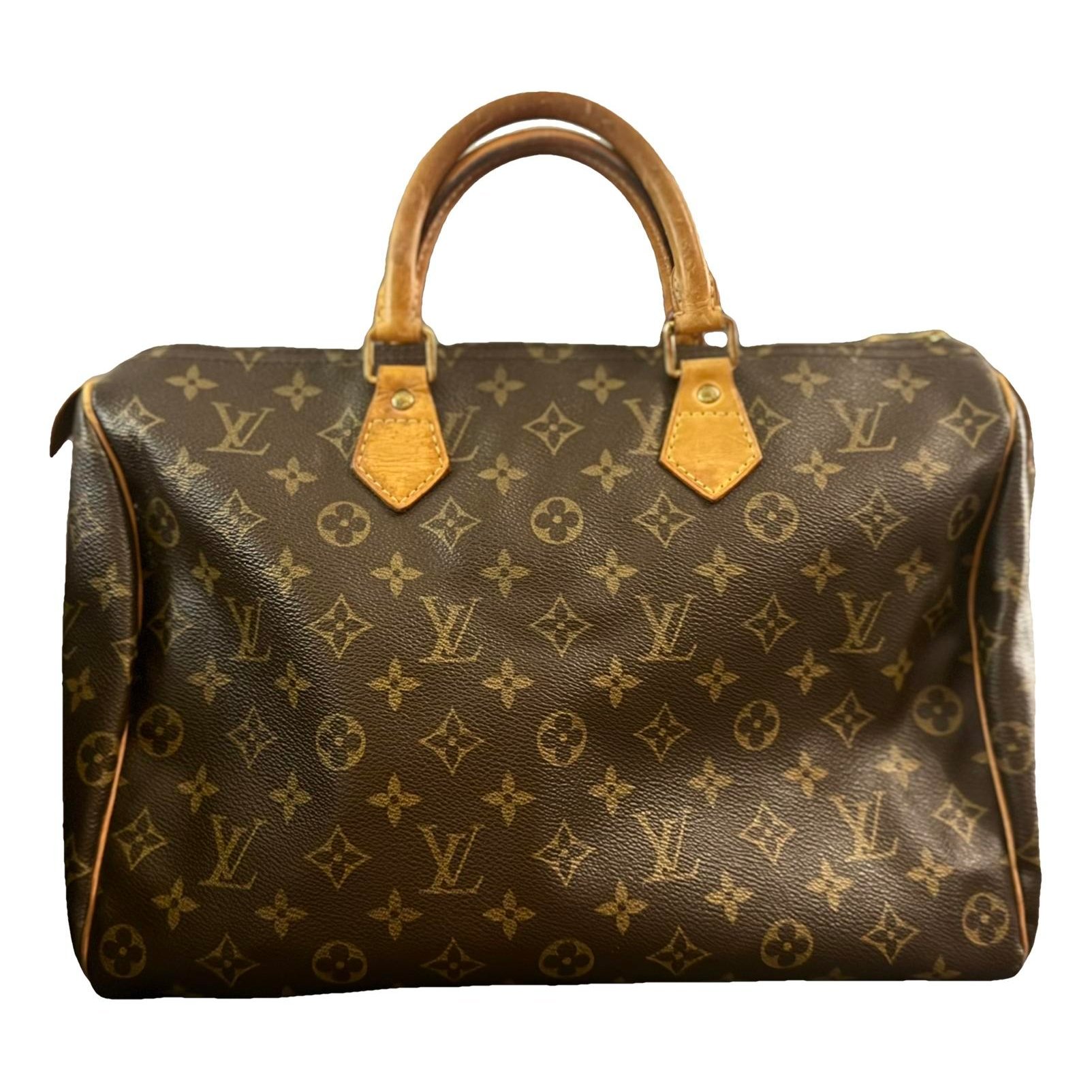 Speedy leather handbag