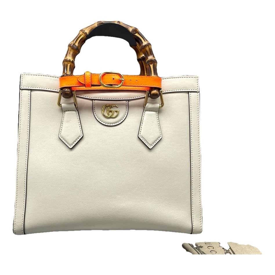 Diana Bamboo leather handbag