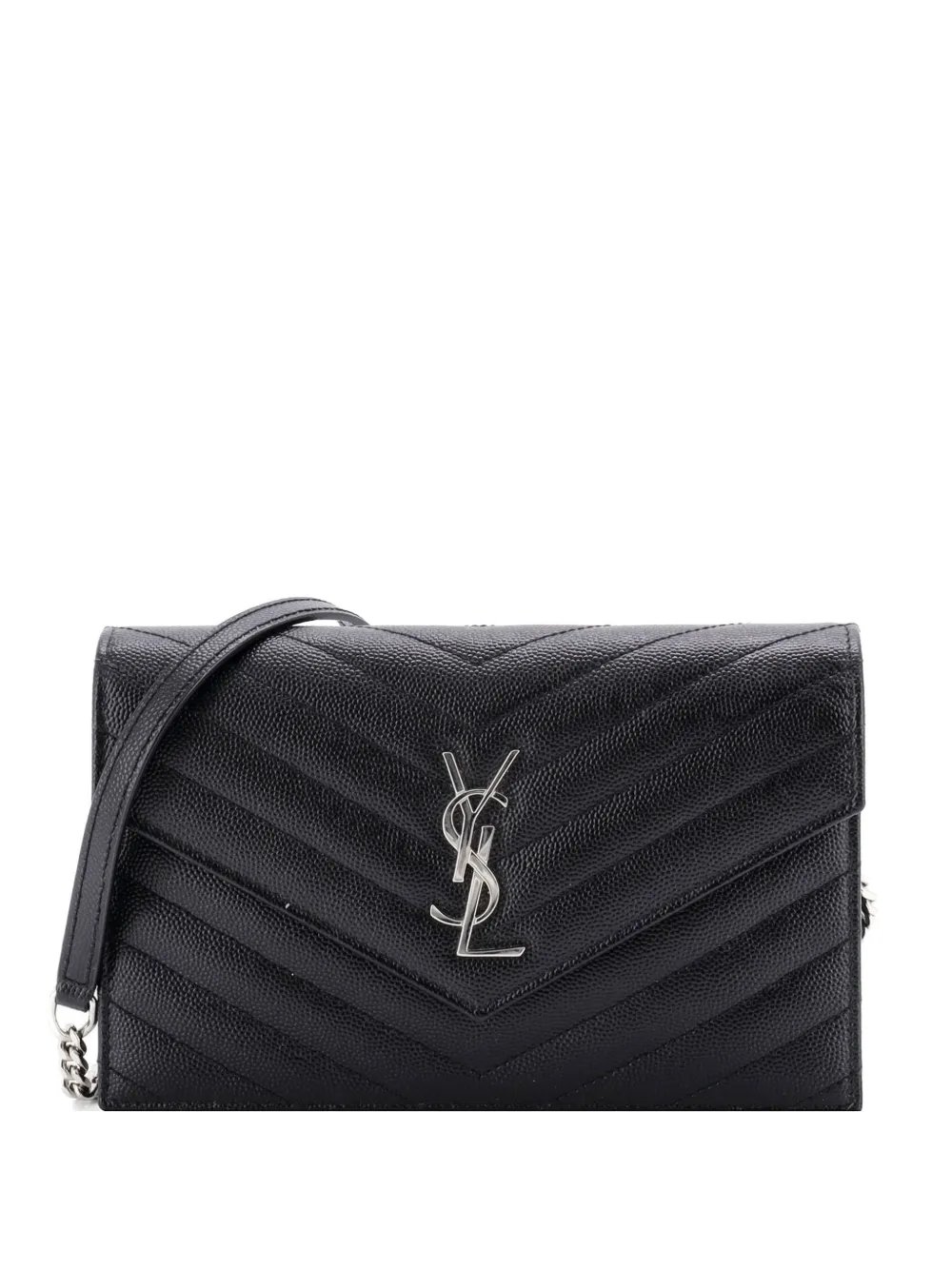 Classic Monogram Wallet on Chain Matelasse Chevron Leather Small crossbody bag