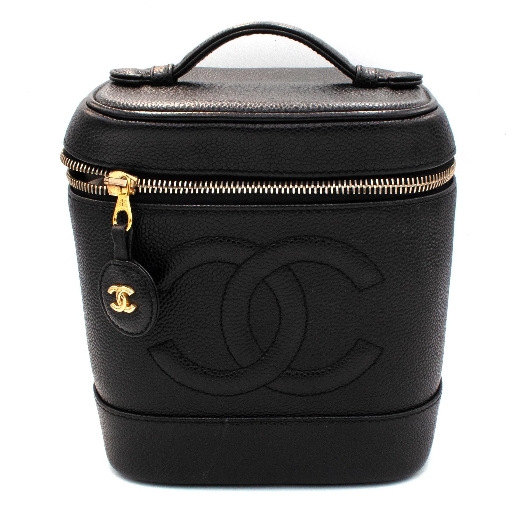 Vanity leather handbag