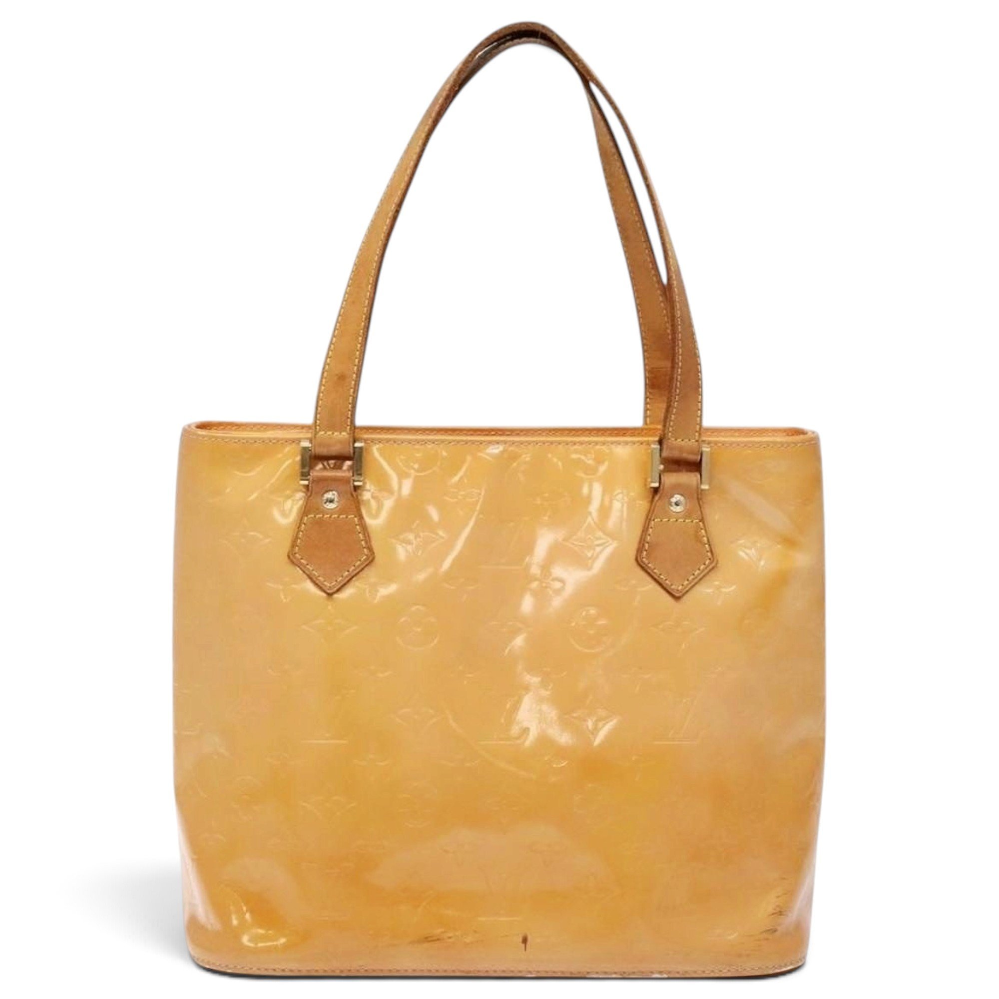 Patent leather handbag