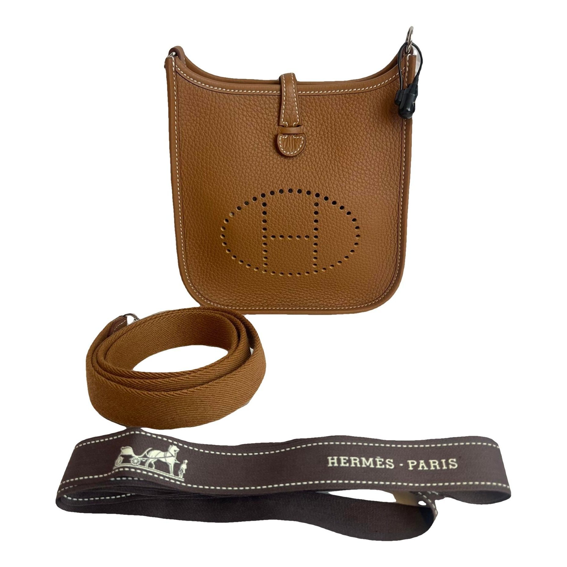 Hermes Evelyne Handbag Gold