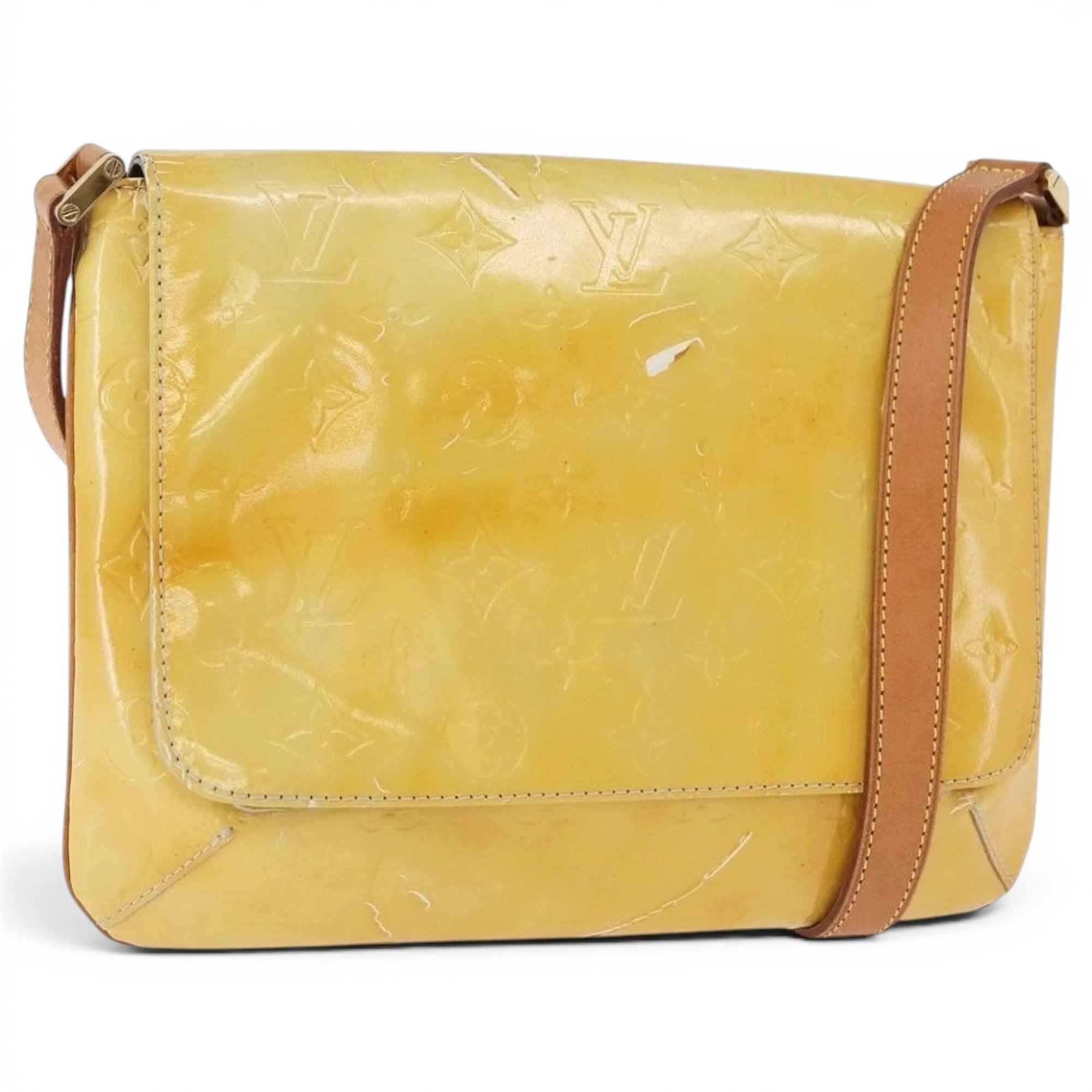 Patent leather handbag
