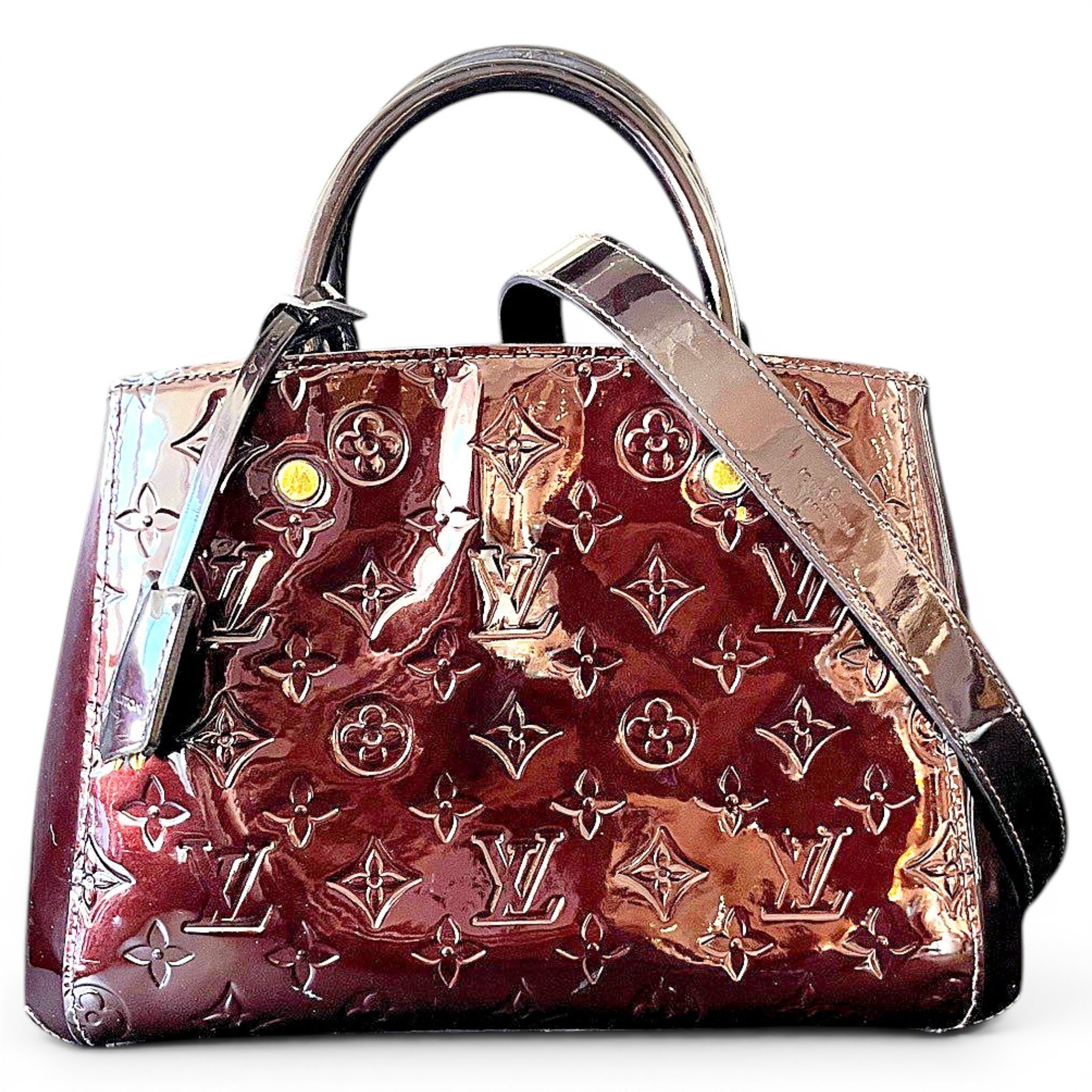 Montaigne patent leather handbag