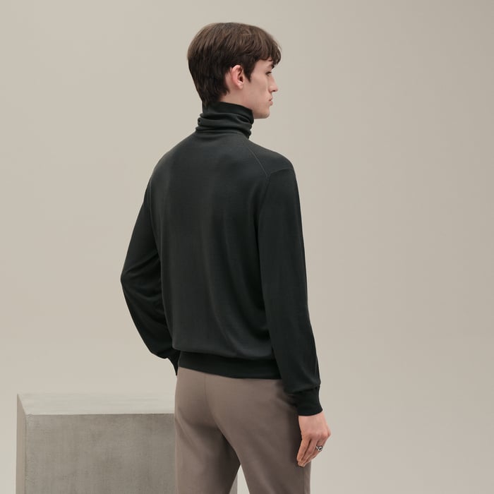 Vert Chrome "Detail H" Turtleneck Sweater