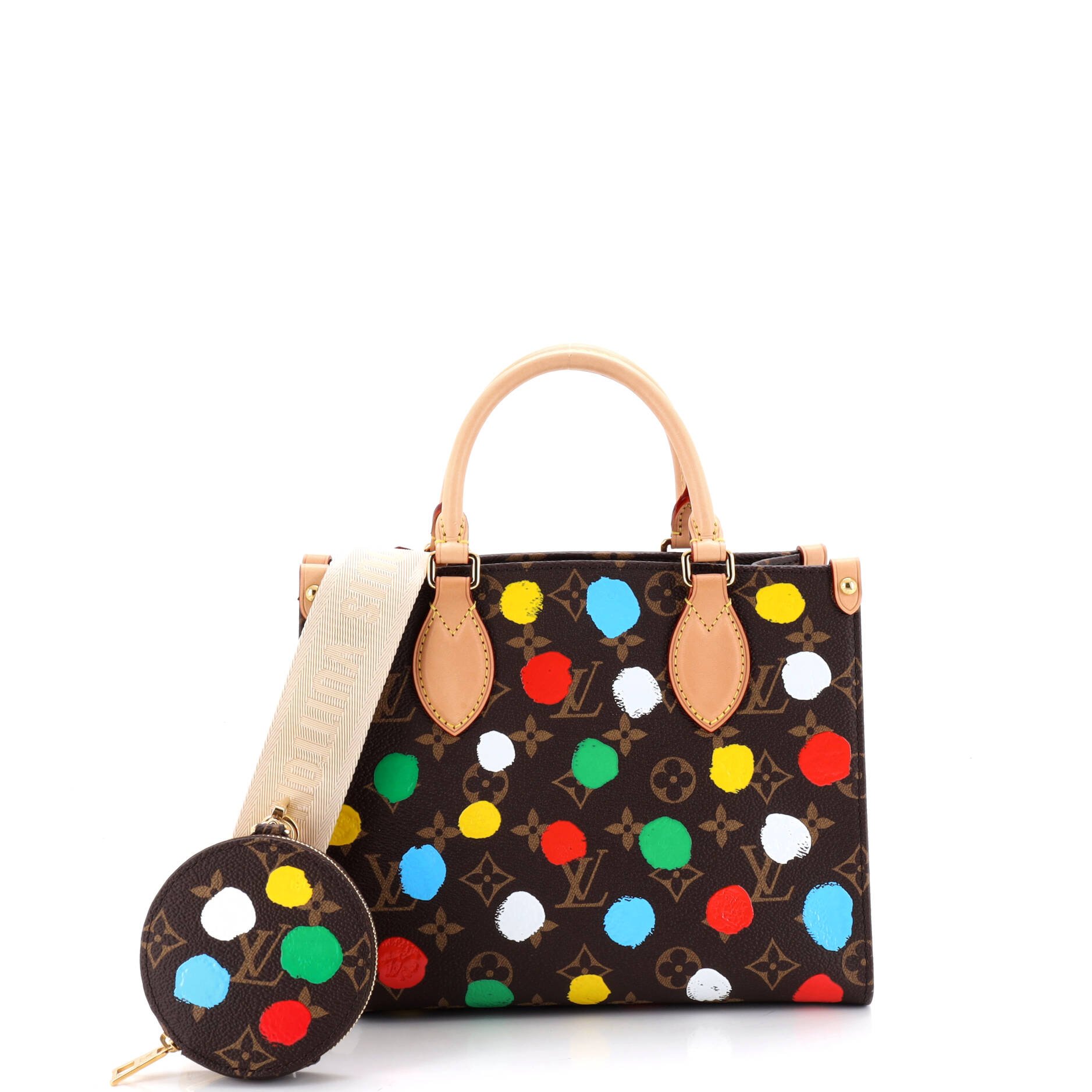OnTheGo Tote Yayoi Kusama Painted Dots Monogram Canvas PM