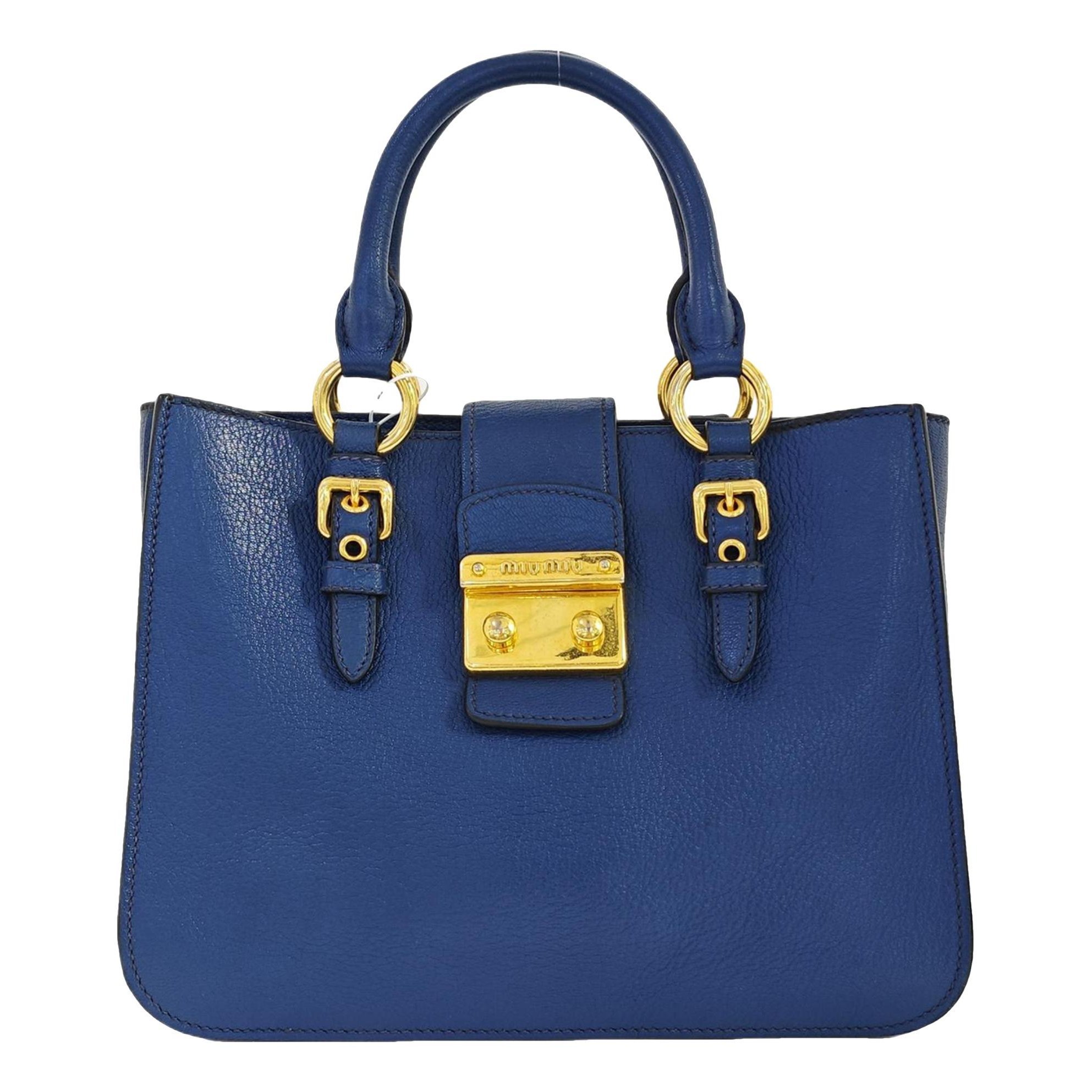 Coffer leather handbag
