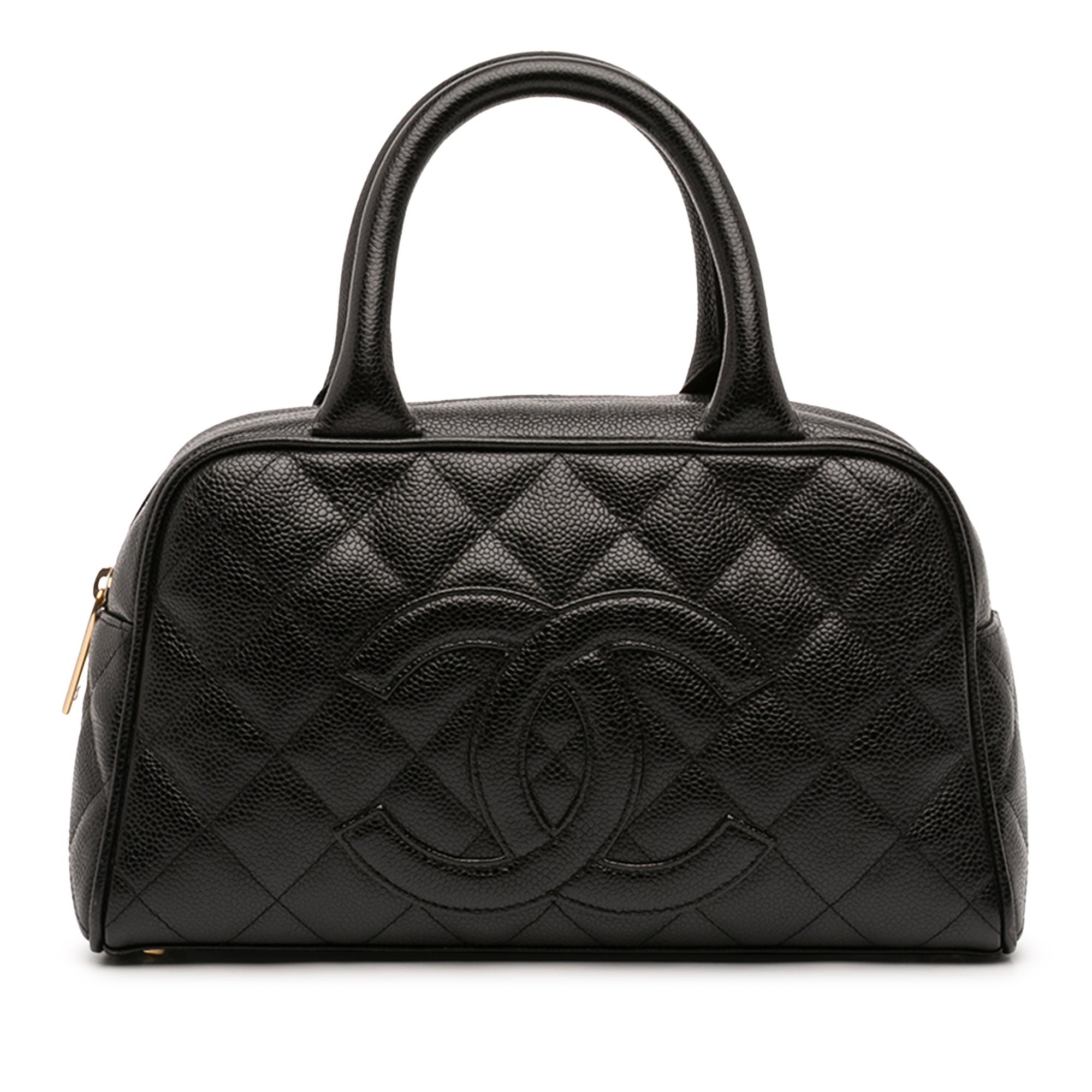 Leather bowling bag