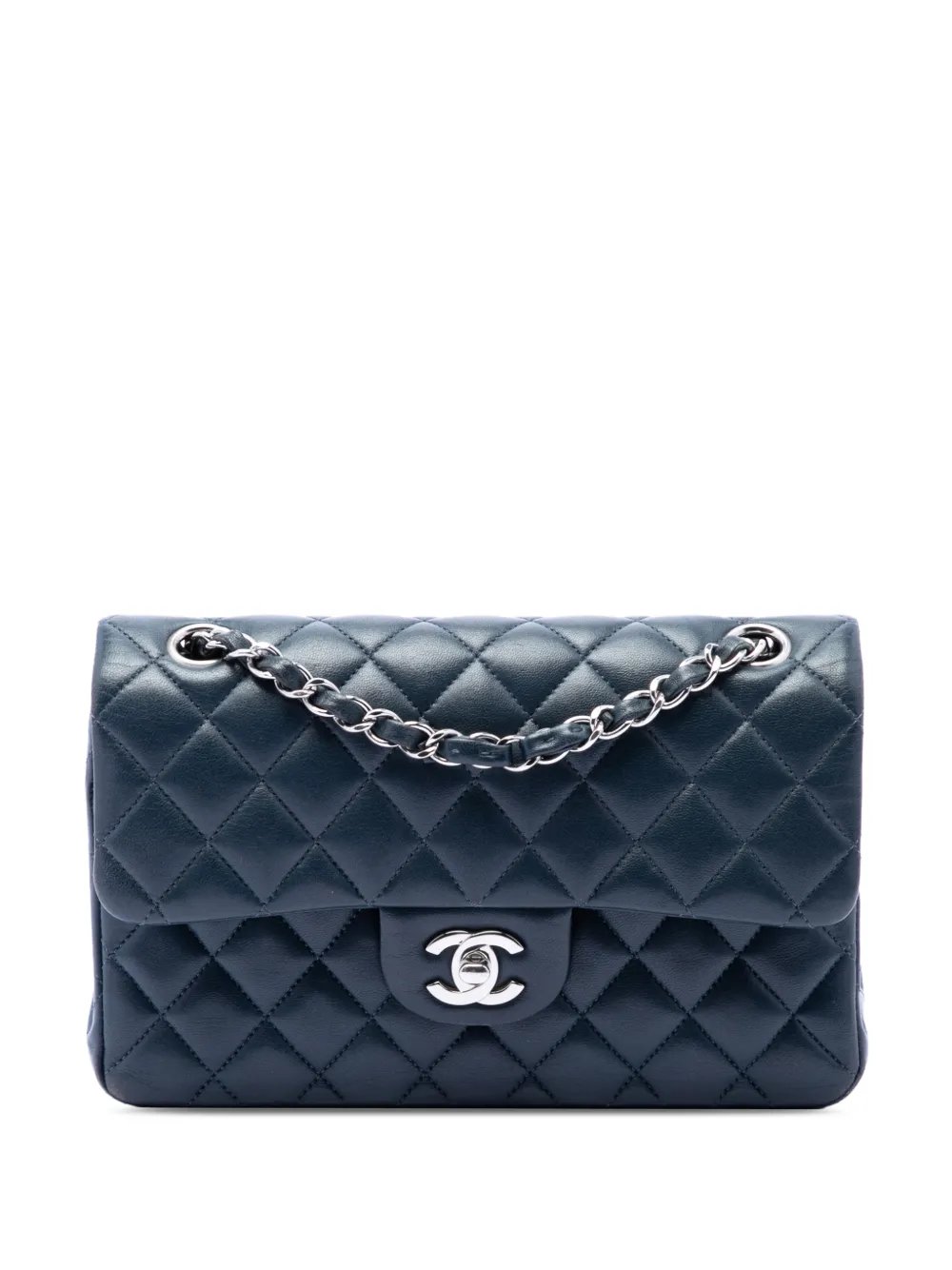 2018-2019 Small Classic Lambskin Double Flap shoulder bag