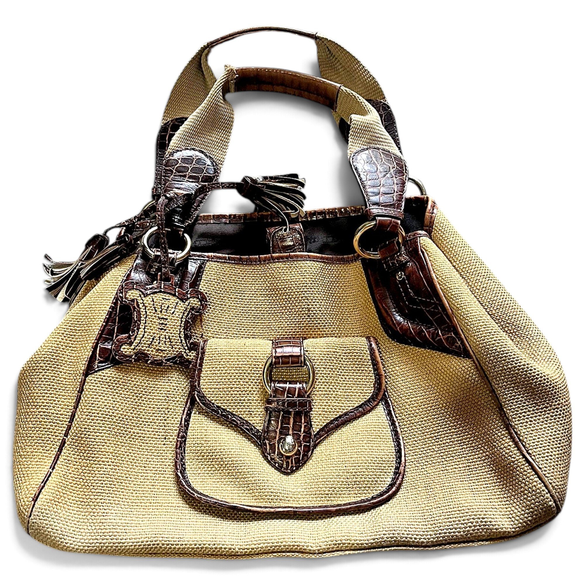 Celine Boogie cloth handbag