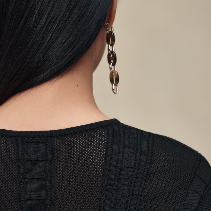 Noir Short-sleeve Sweater