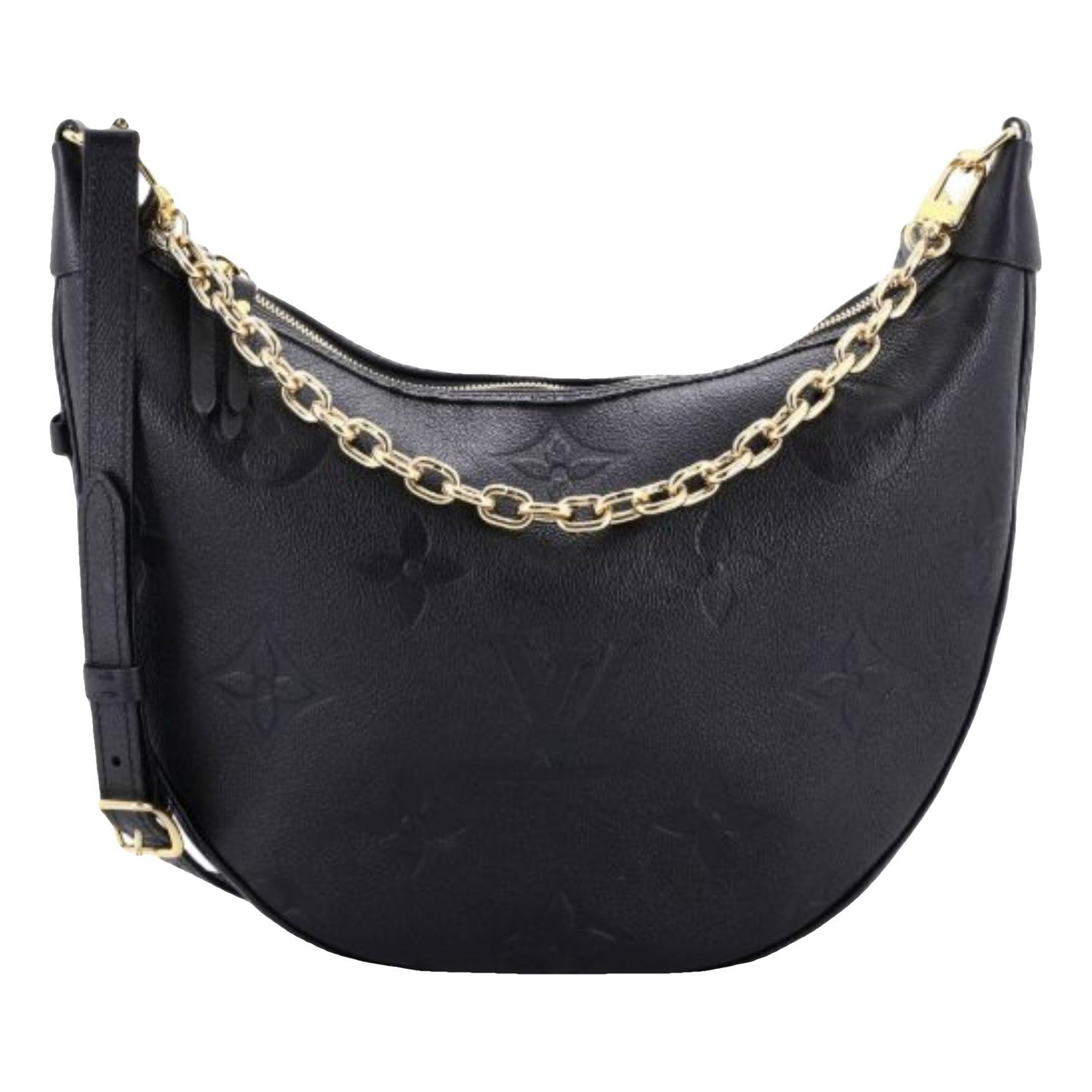 Loop leather handbag