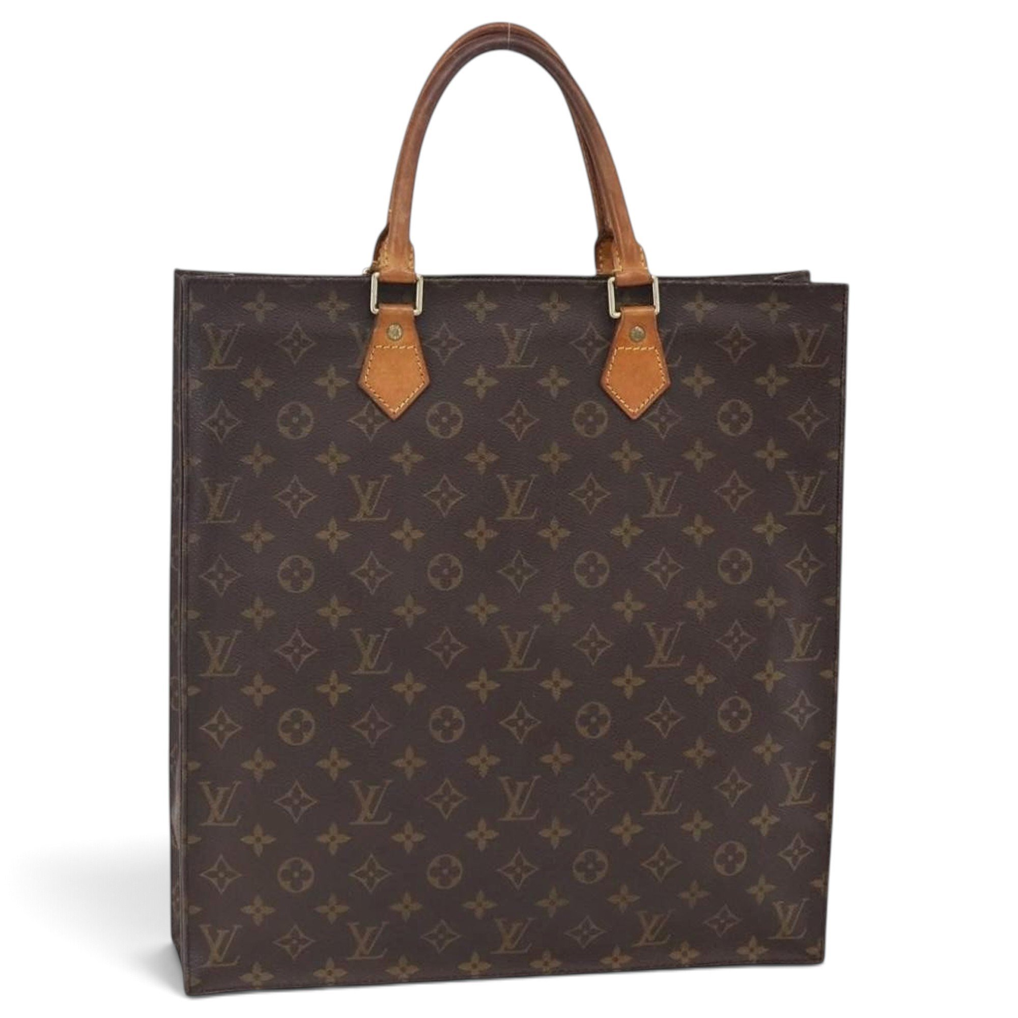 Plat leather tote