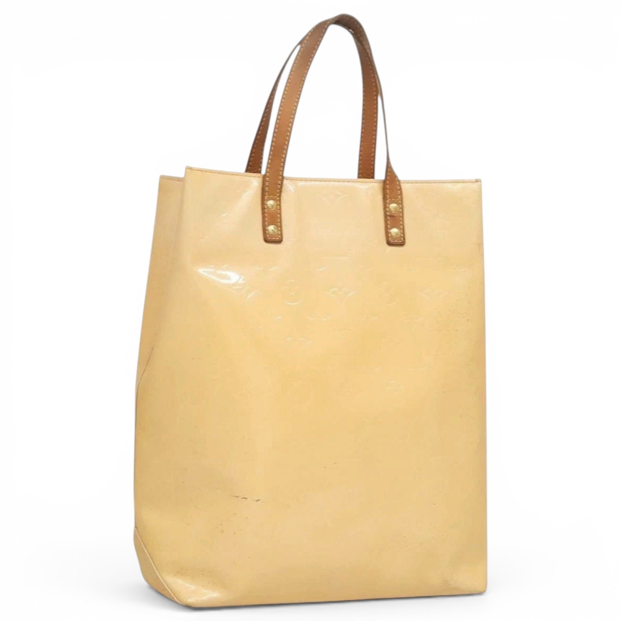 Patent leather handbag