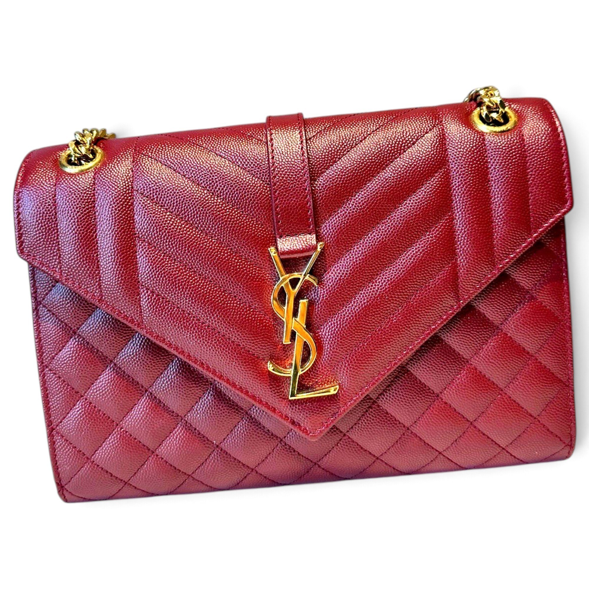 Envelope leather handbag