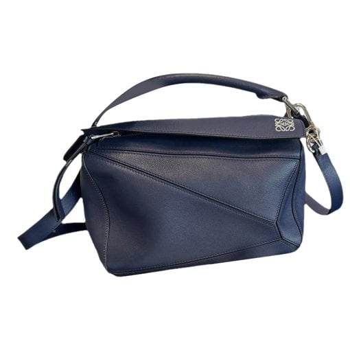 Puzzle leather crossbody bag