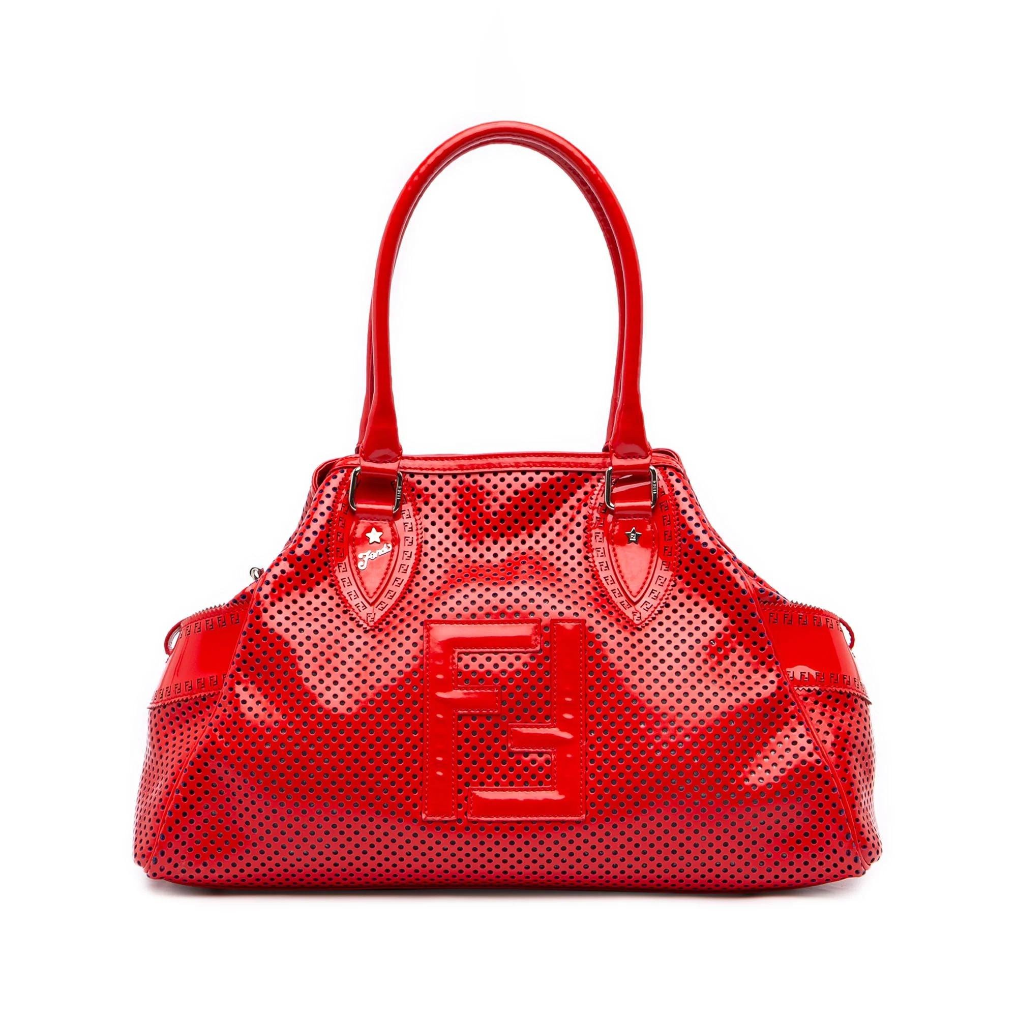 Patent leather handbag