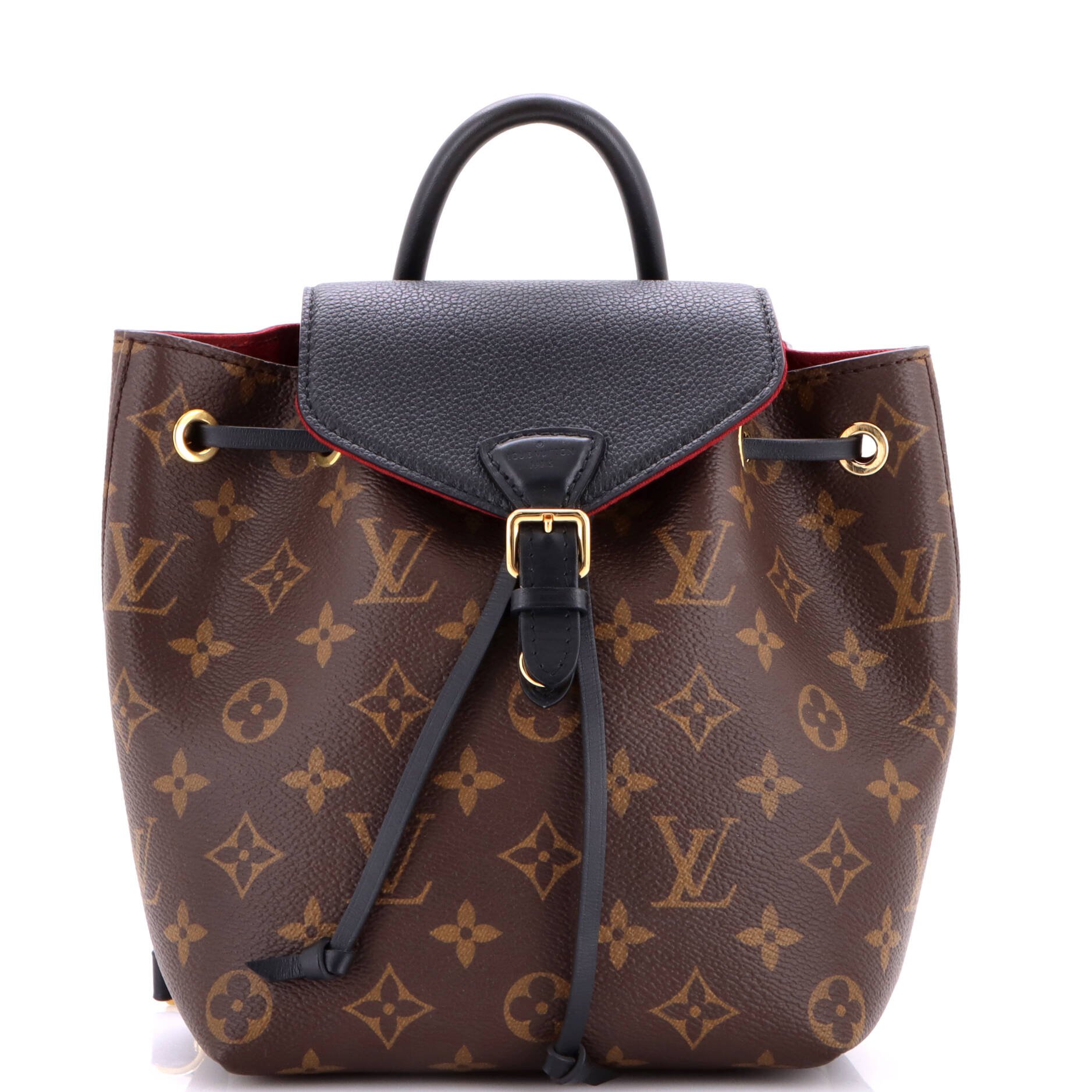 Montsouris NM Backpack Monogram Canvas with Leather BB