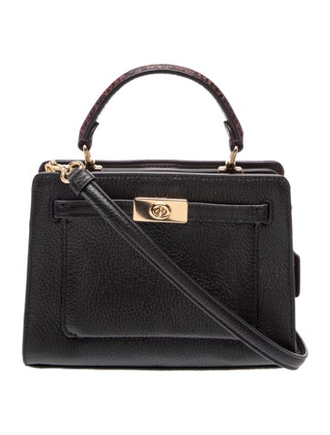 Leather Top Handle Bag