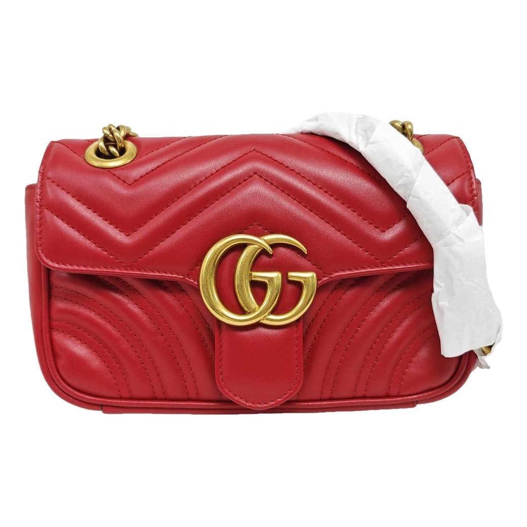 GG Marmont Flap leather handbag