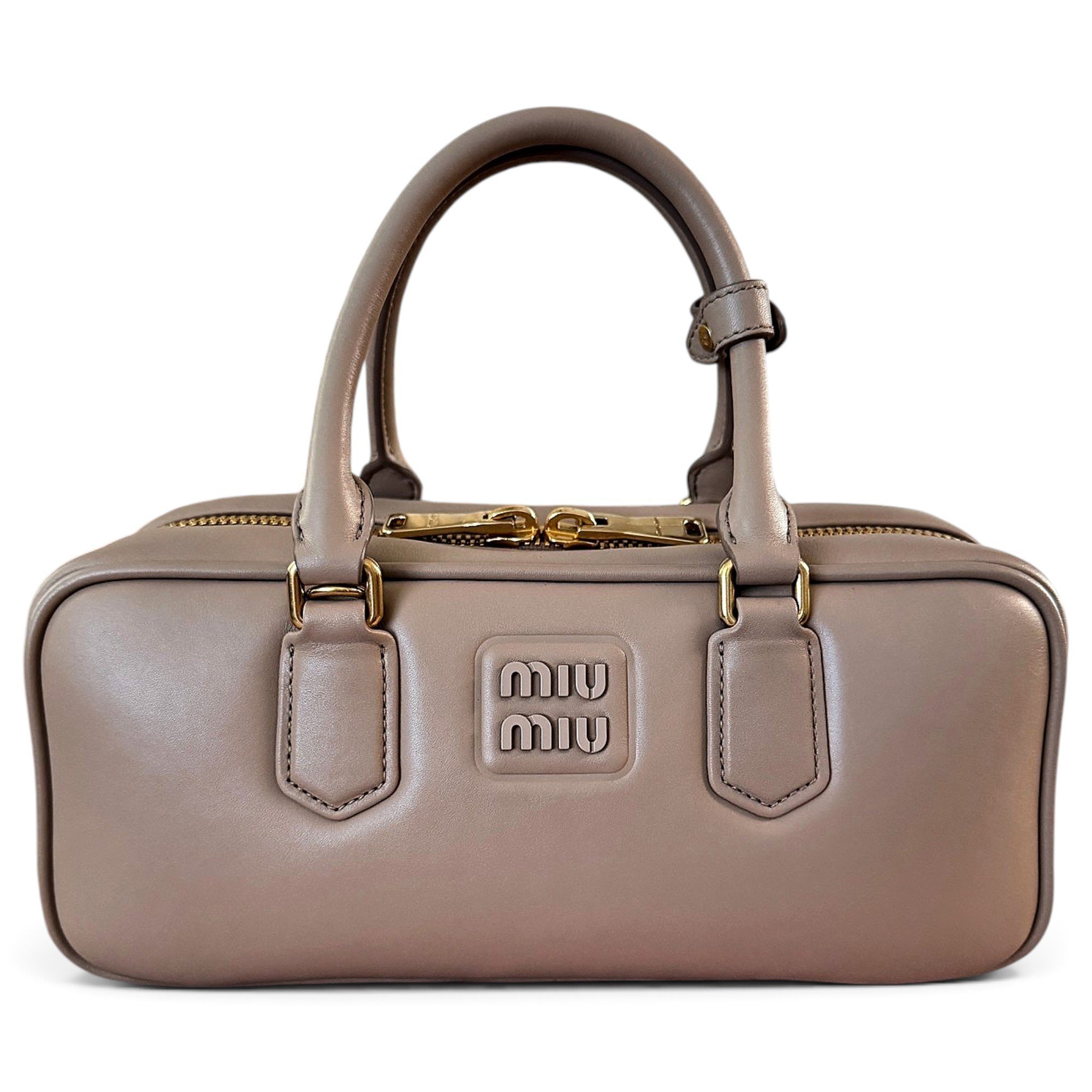 Leather clutch bag
