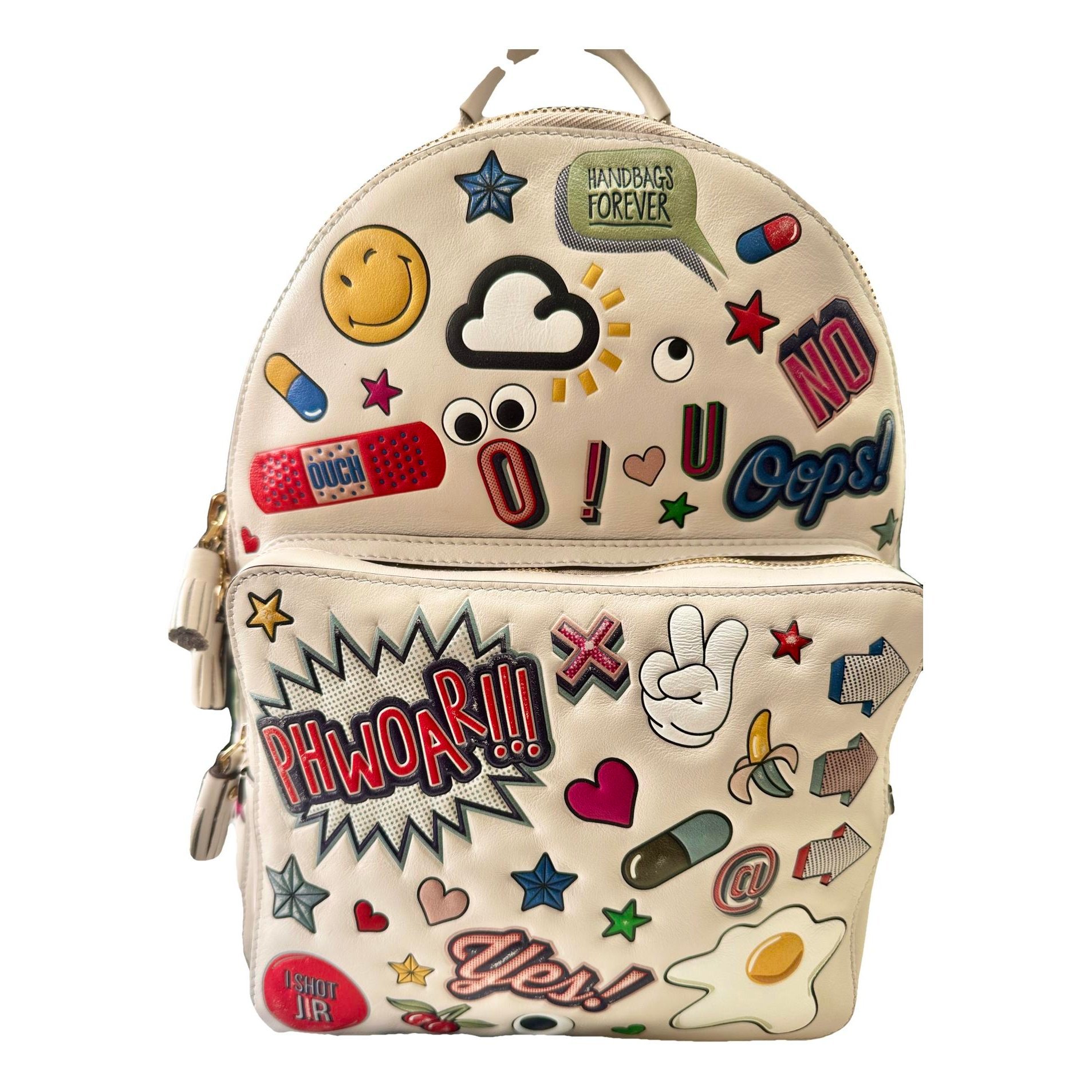 Leather backpack