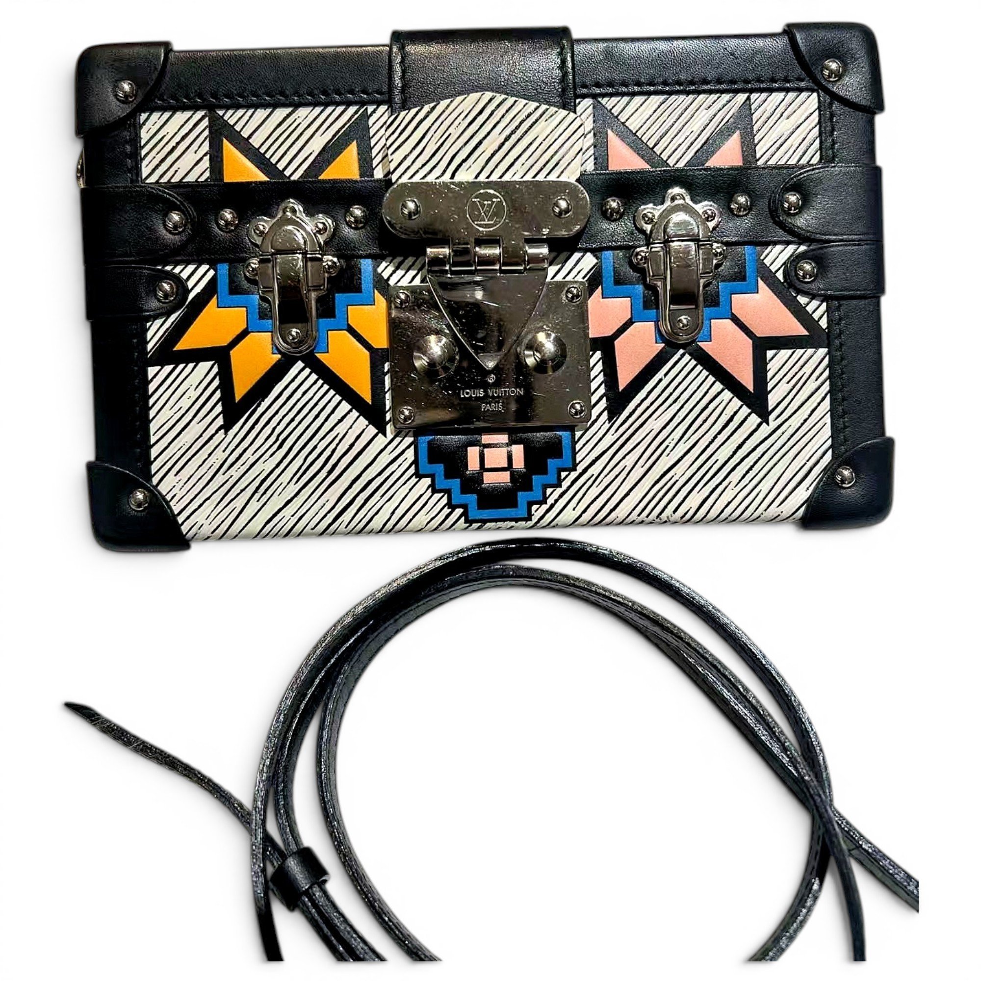 Petite Malle leather handbag