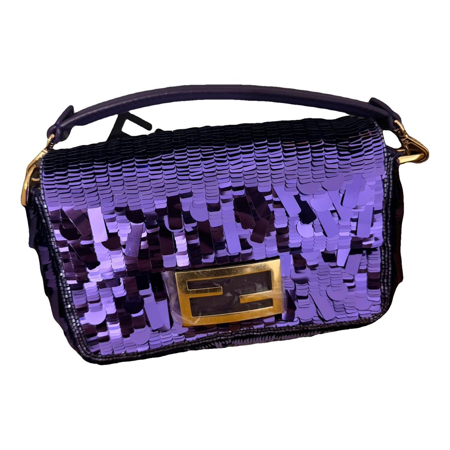 Baguette glitter handbag