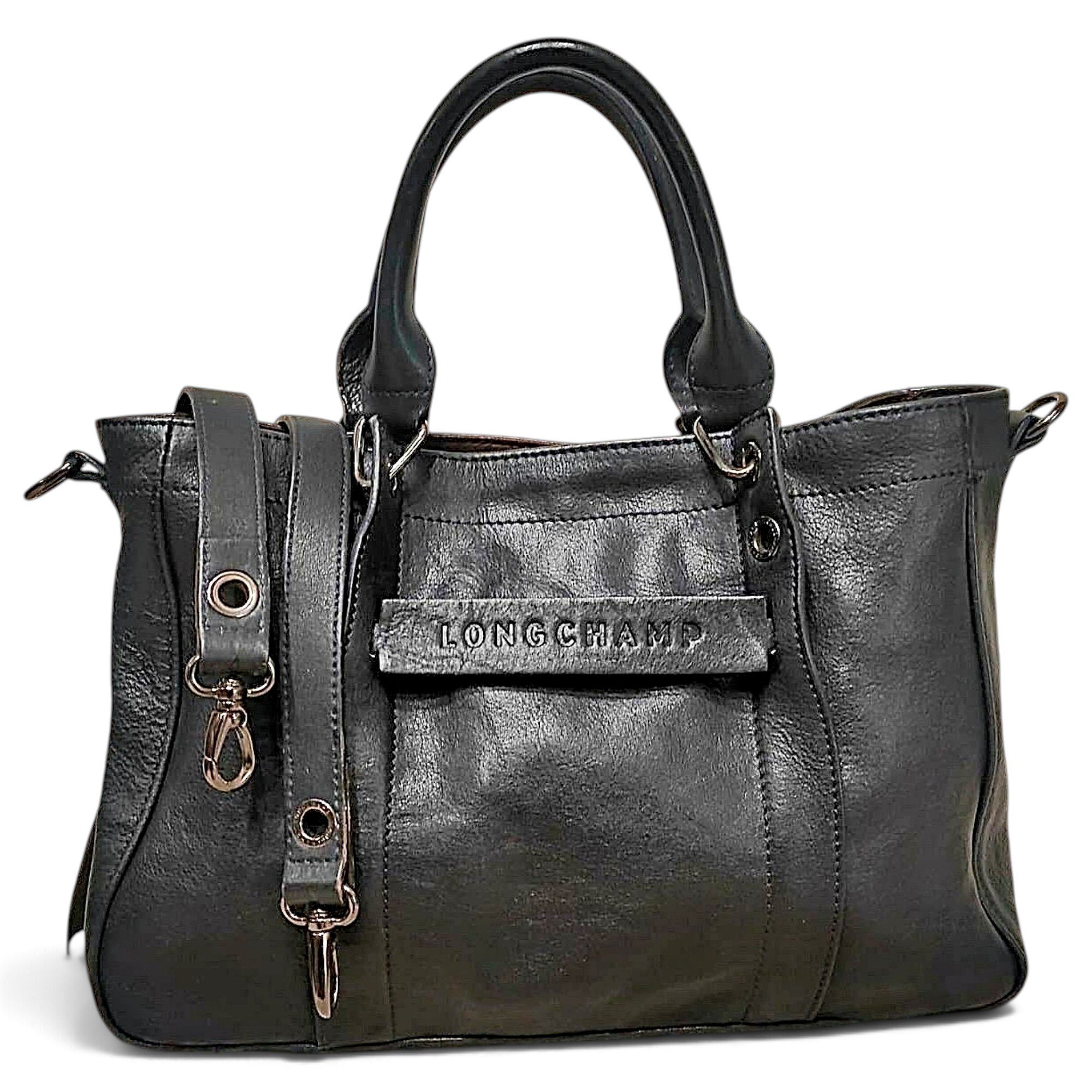 3D leather crossbody bag