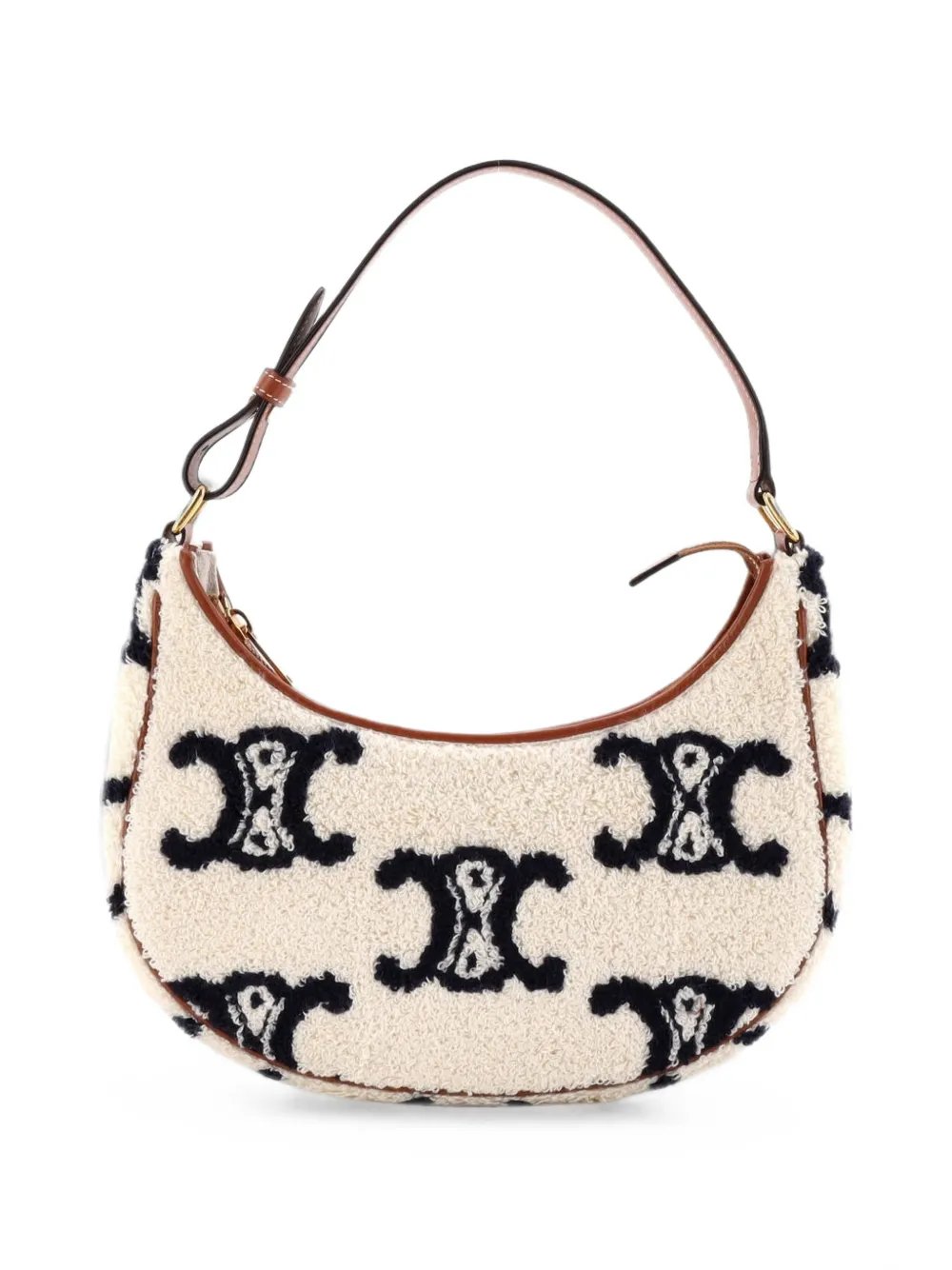 Ava Bag Triomphe Embroidered Boucle Textile hobo bag
