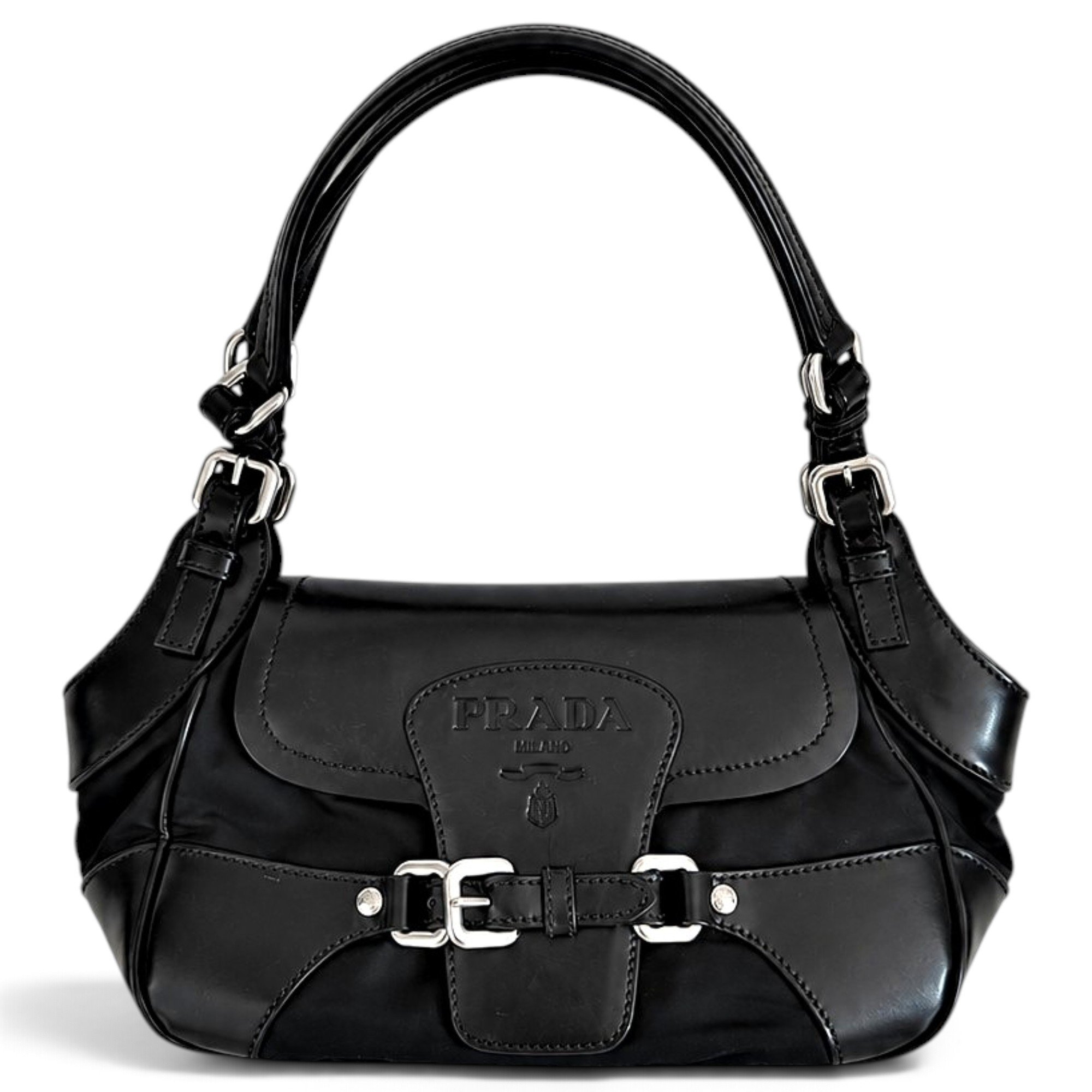 Moon leather handbag