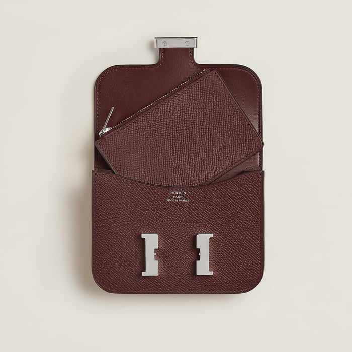 Rouge Sellier Constance Slim Wallet
