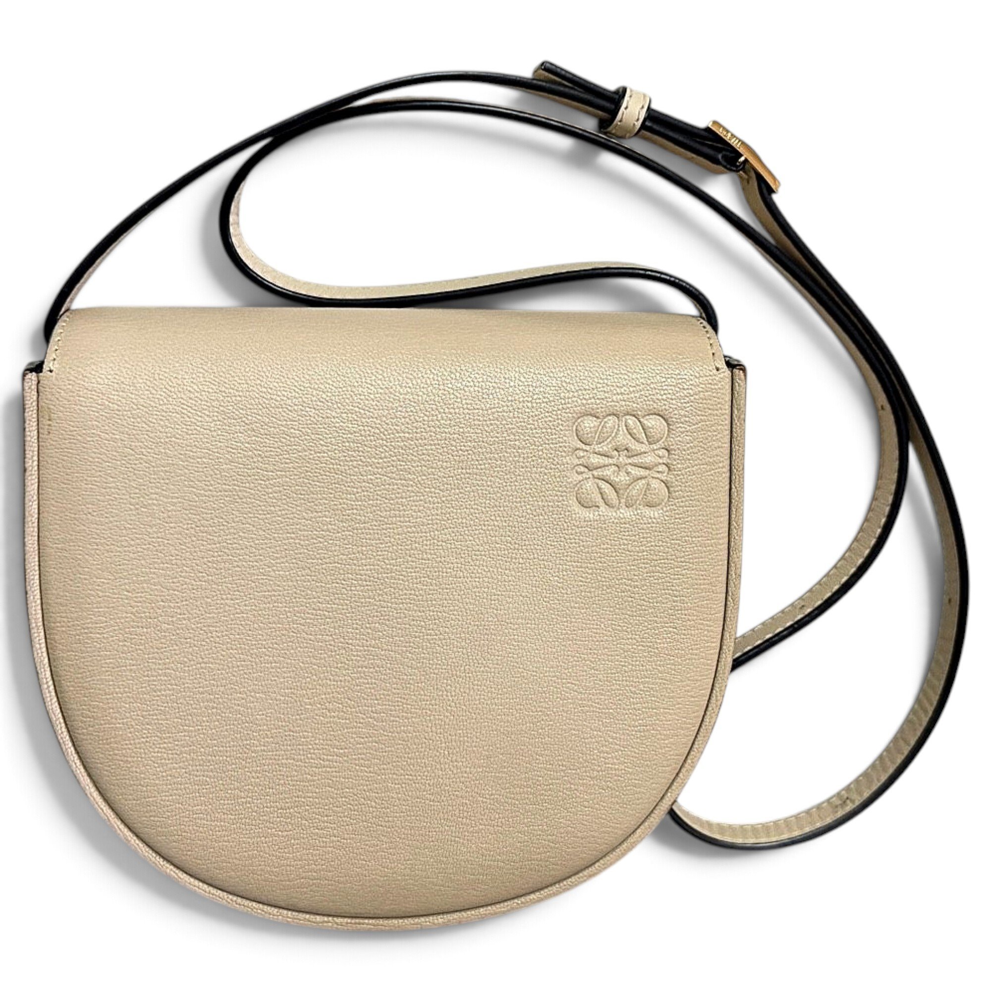 Heel leather crossbody bag