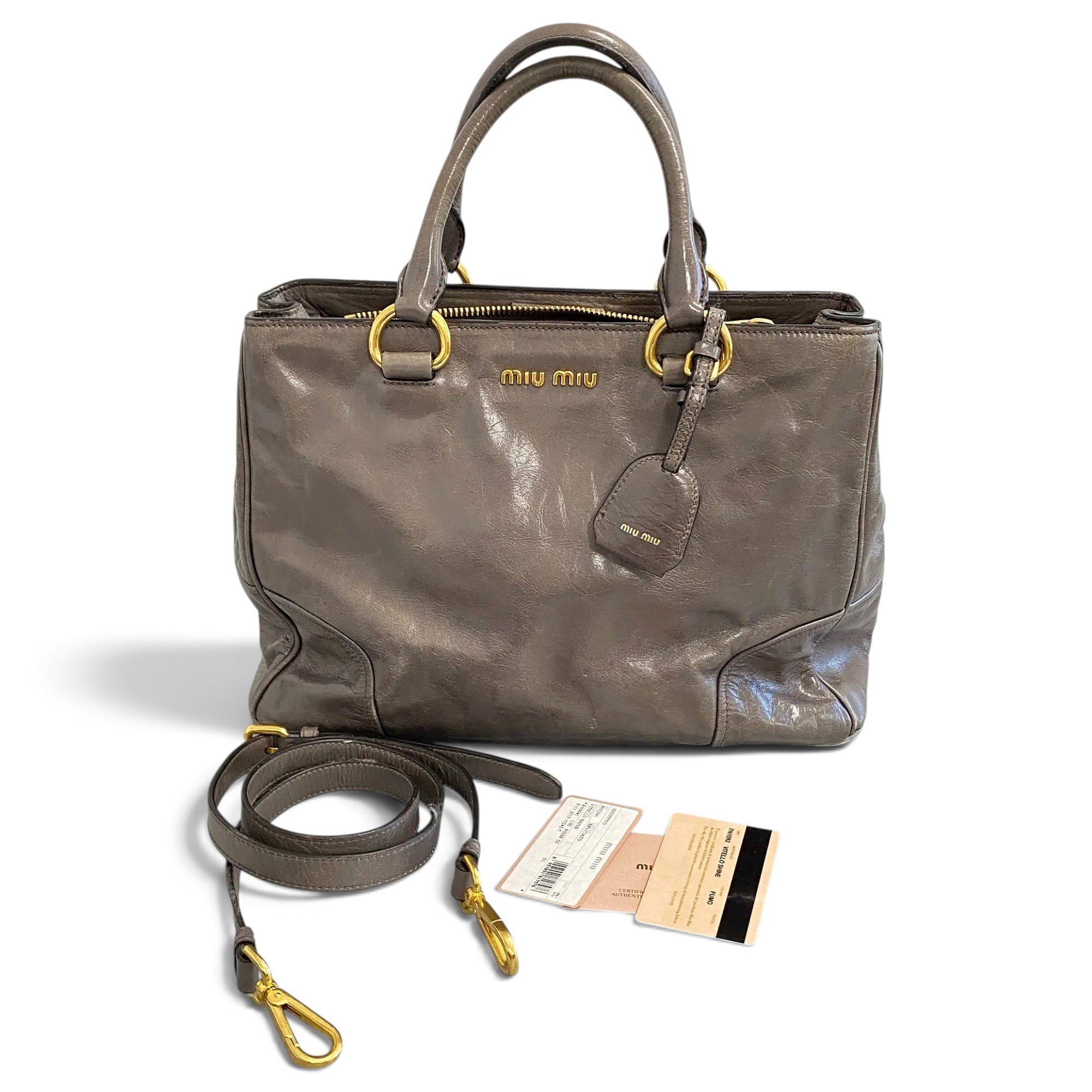 Leather handbag