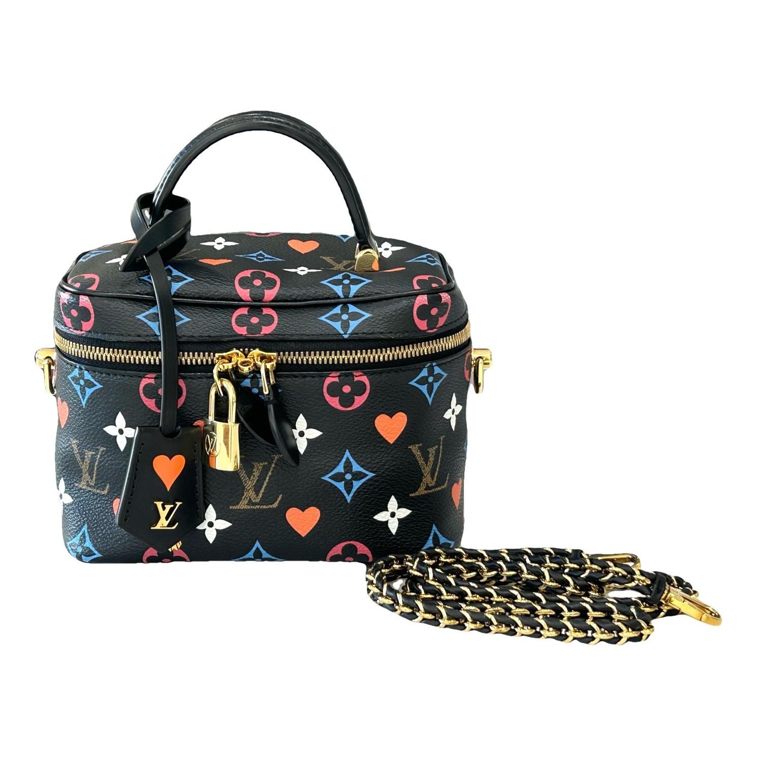 Vanity leather handbag