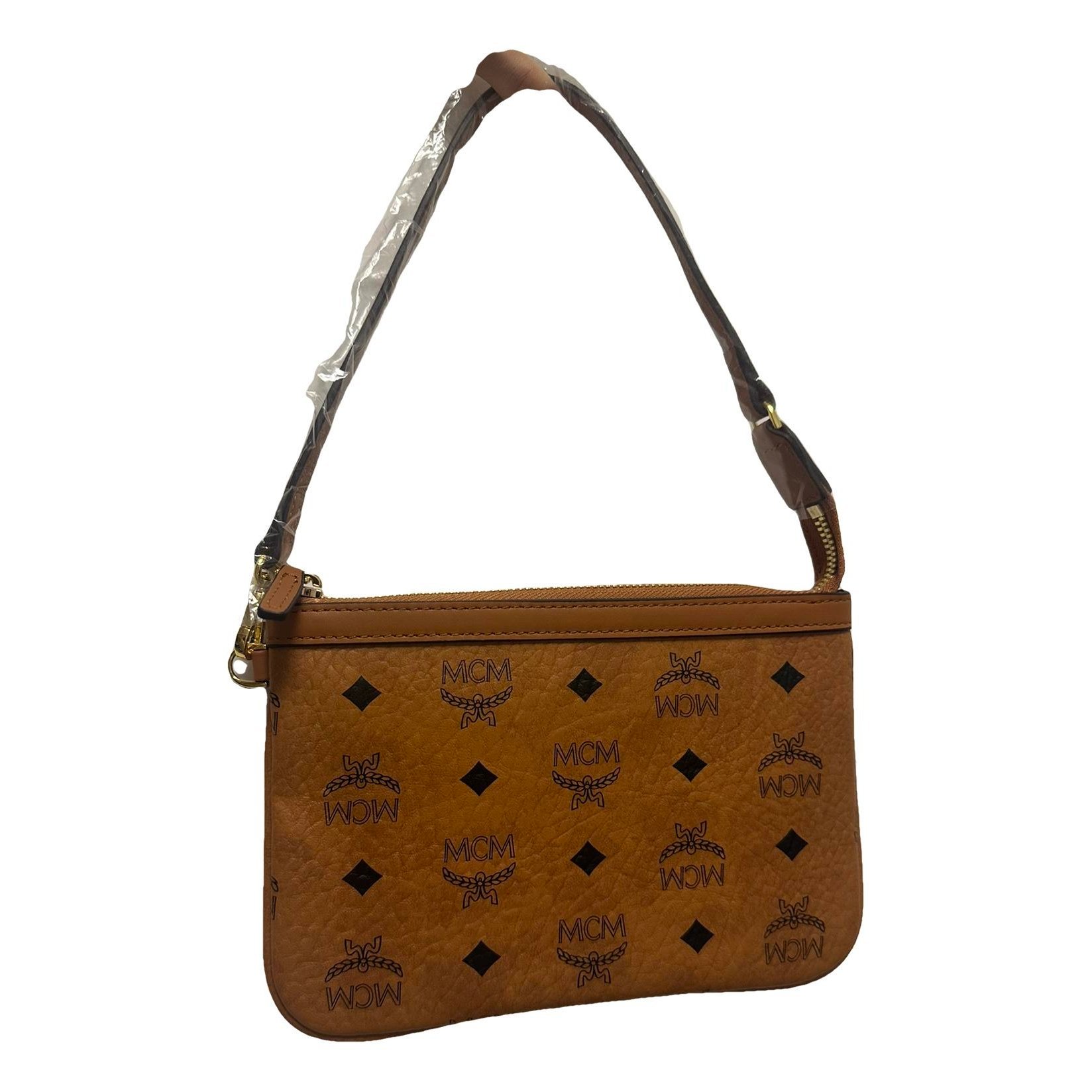 Leather clutch bag