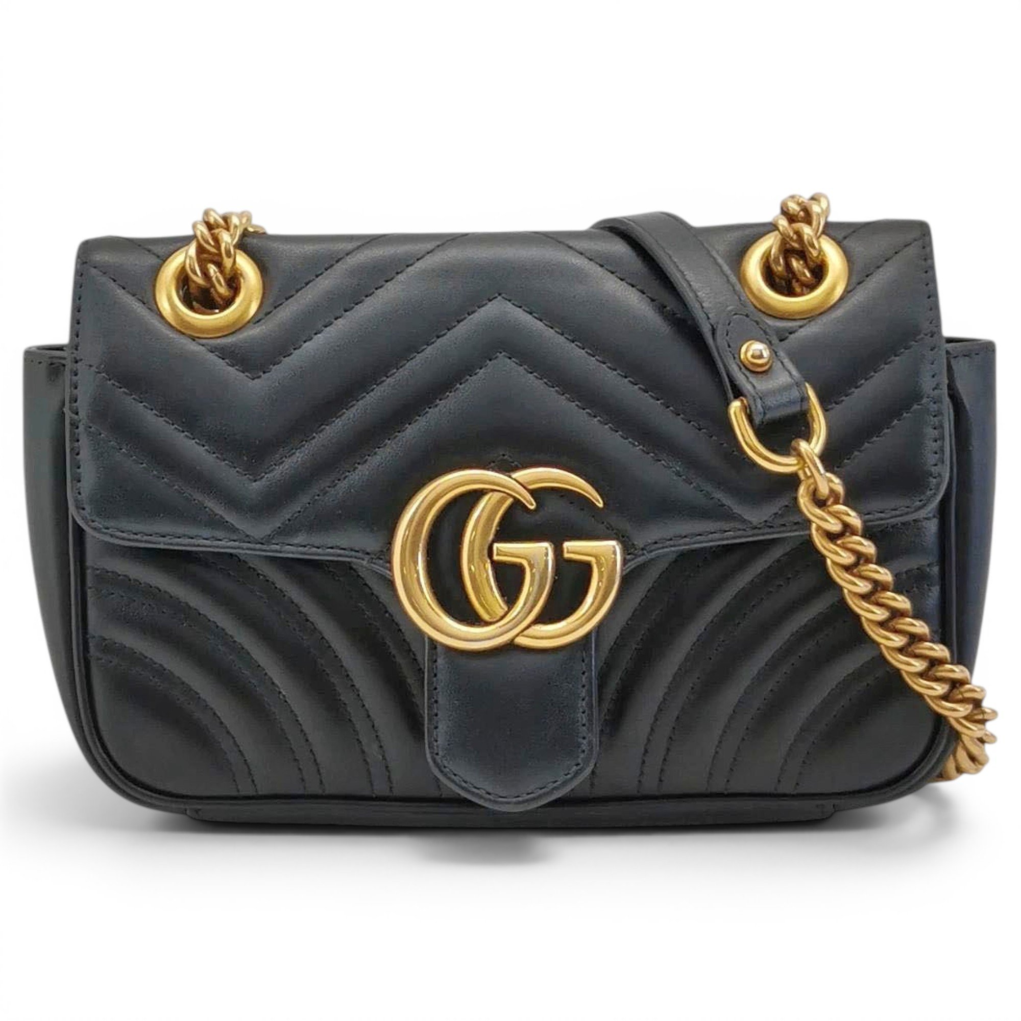 Gucci GG Marmont Flap leather crossbody bag