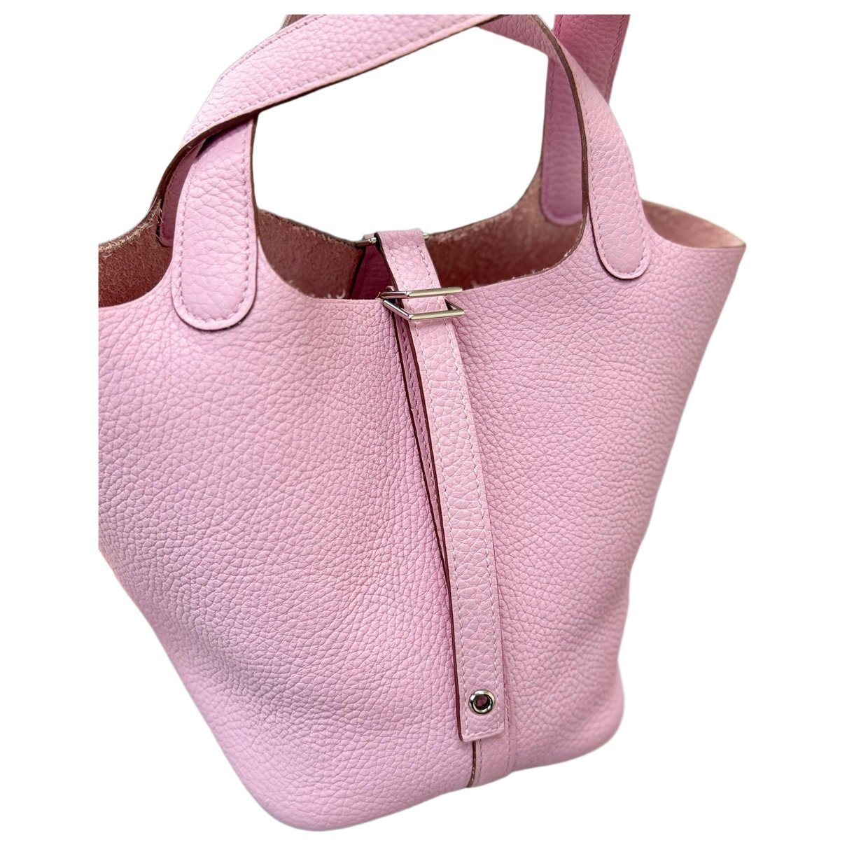 Picotin leather tote