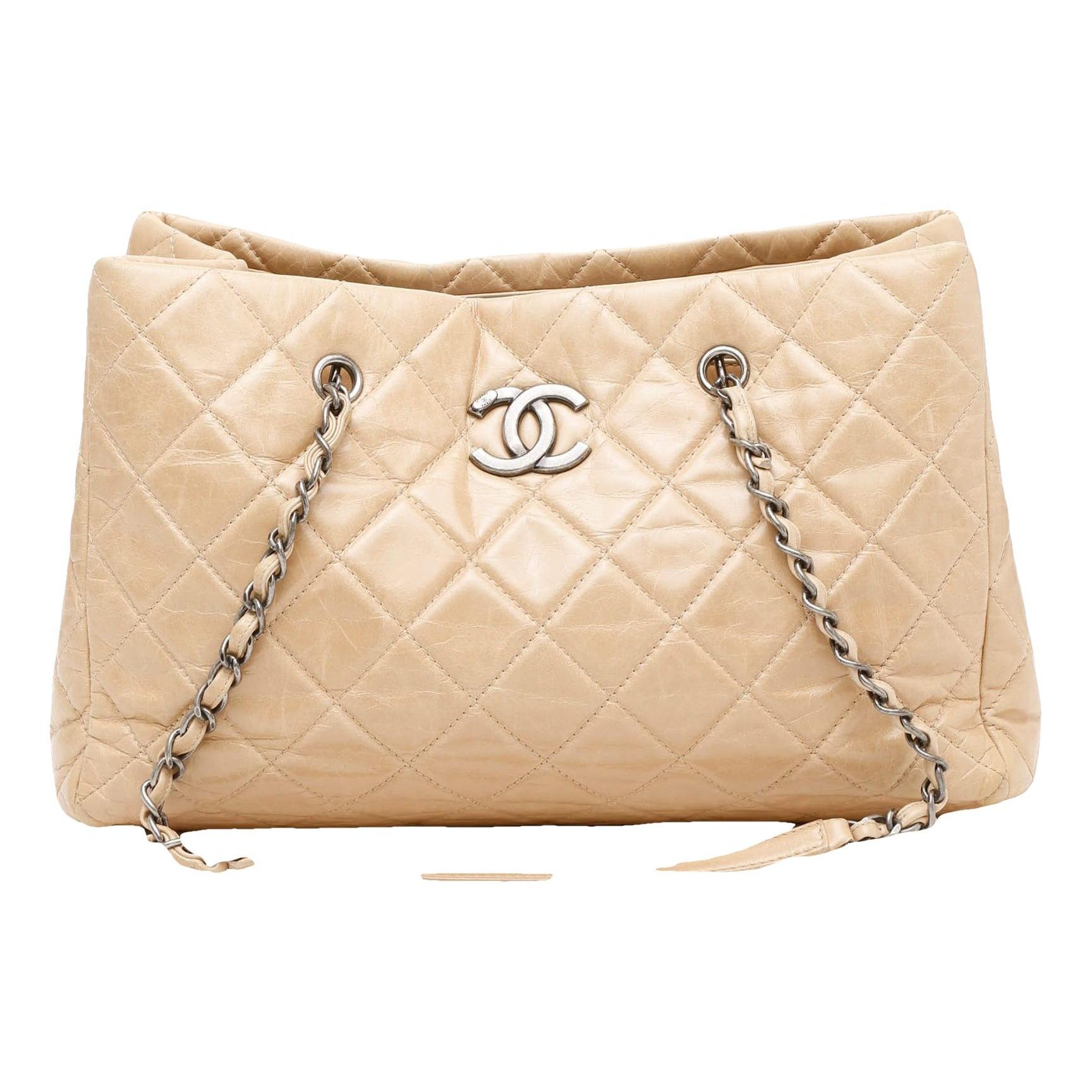 Trendy CC leather tote