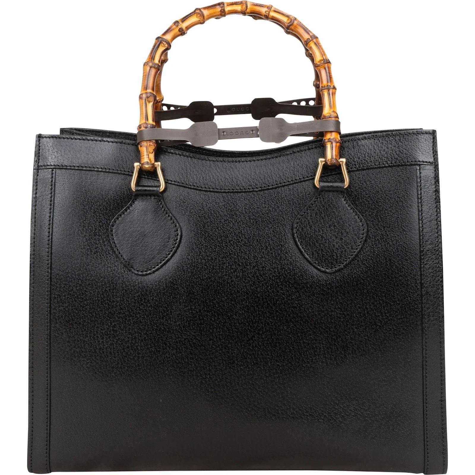 Bamboo leather handbag