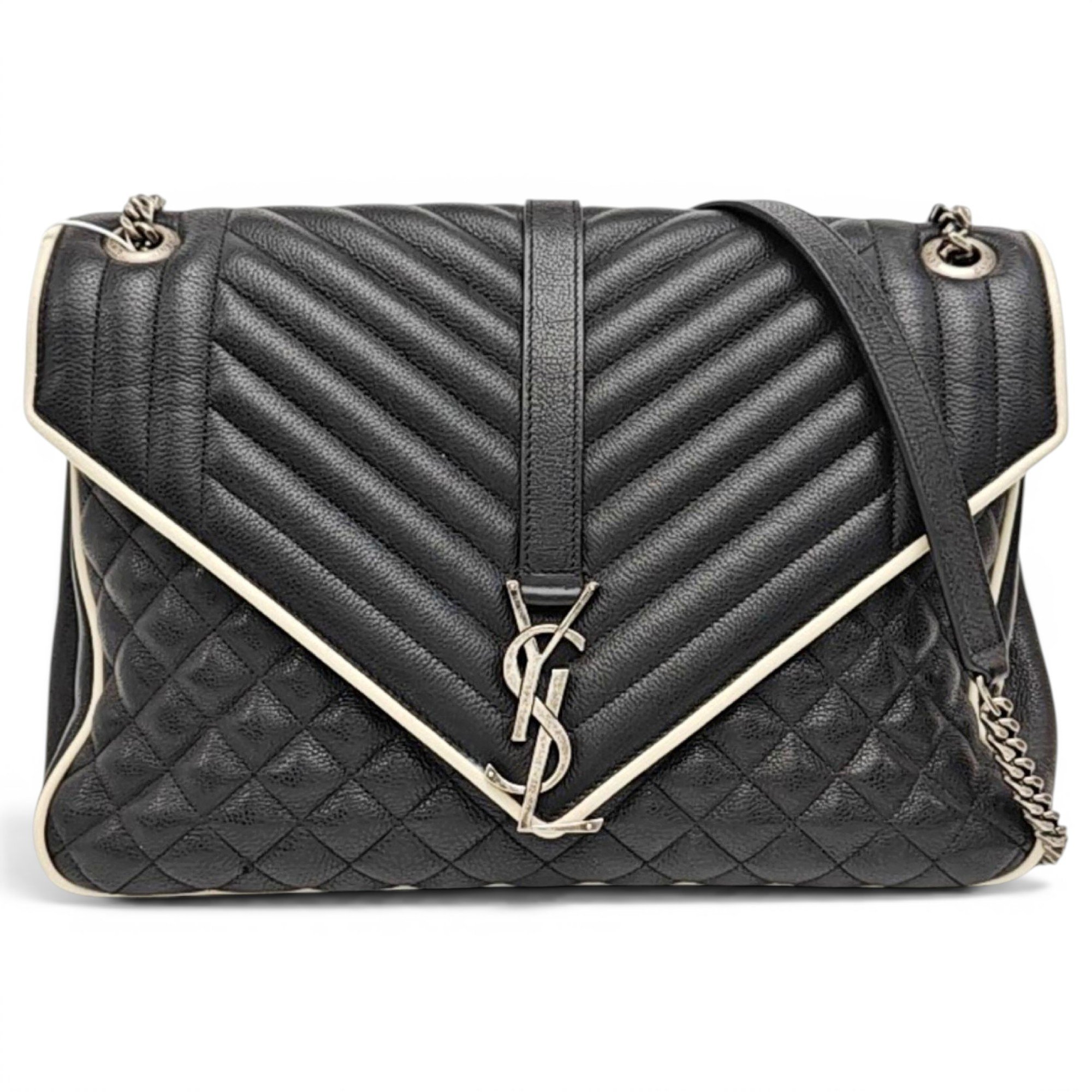 Collége monogramme leather handbag